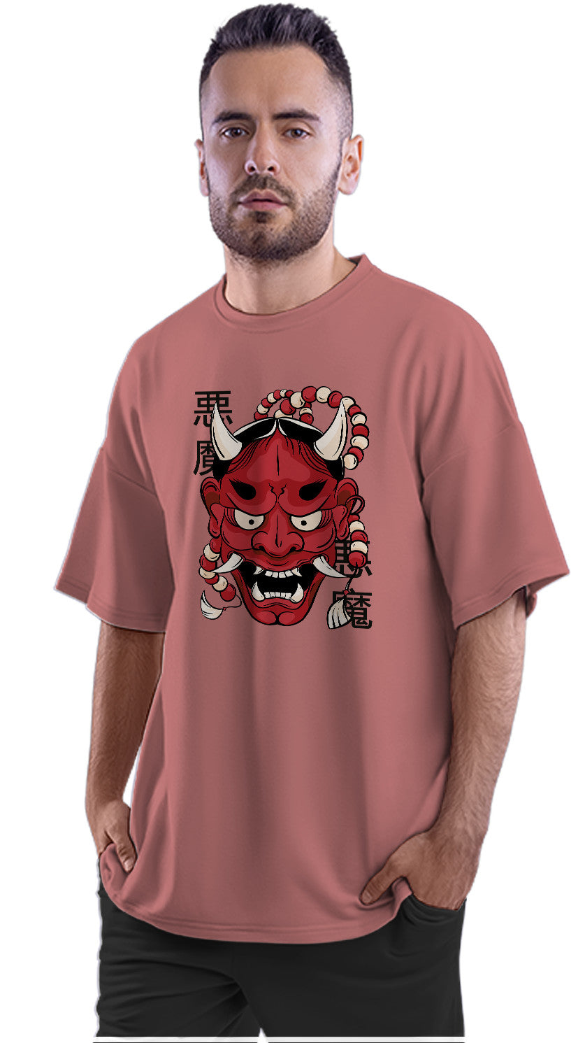Hannya Demon Oni - Japanese Folklore Oversized Unisex T-shirt
