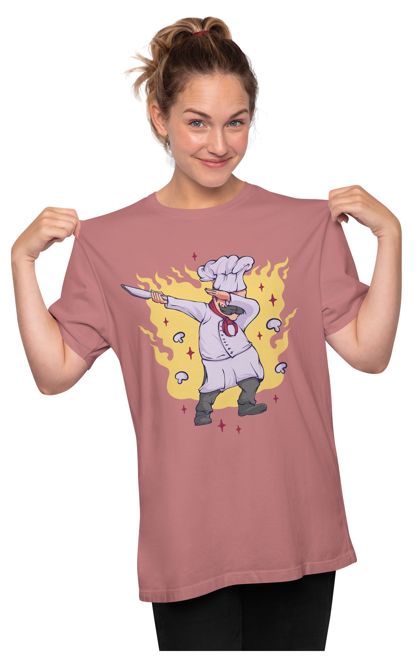 Dabbing Chef Oversized Unisex T-shirts
