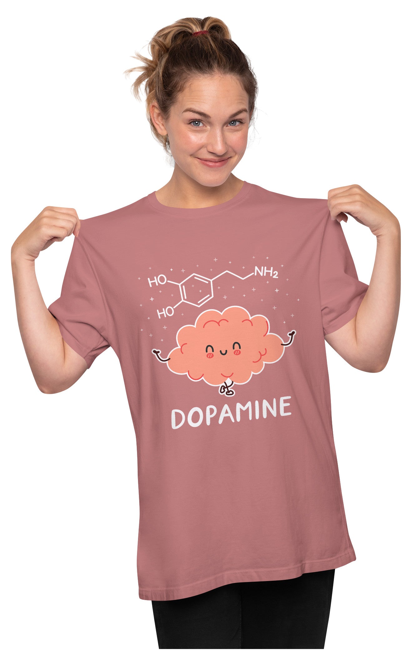 Dopamine - Cute Brain Oversized Unisex T-shirt