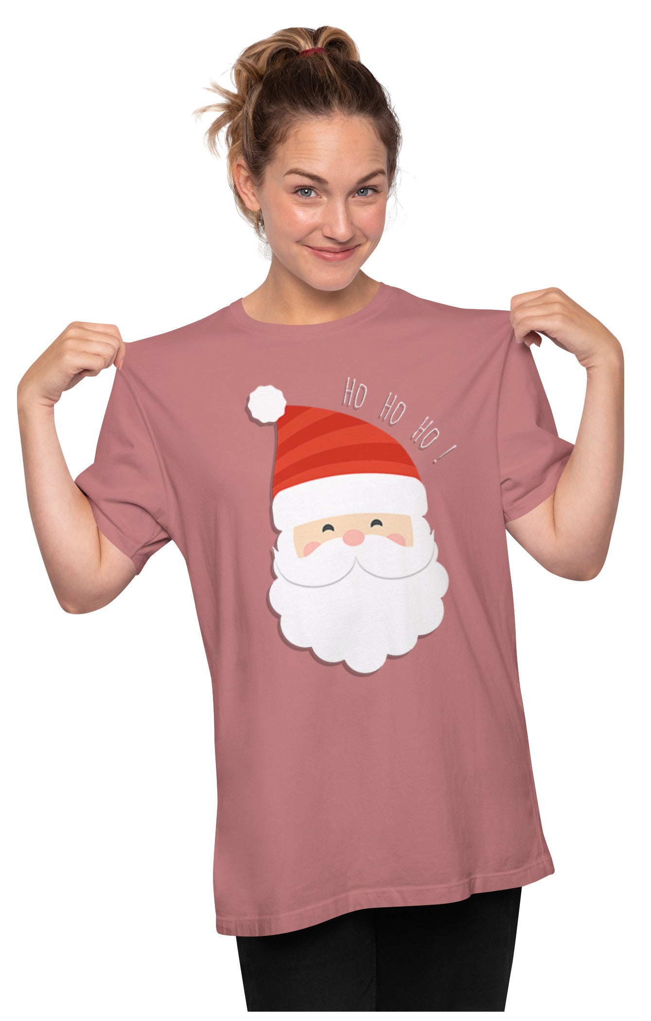 Ho Ho Ho! Merry Christmas Santa Claus Oversized Unisex T-shirt