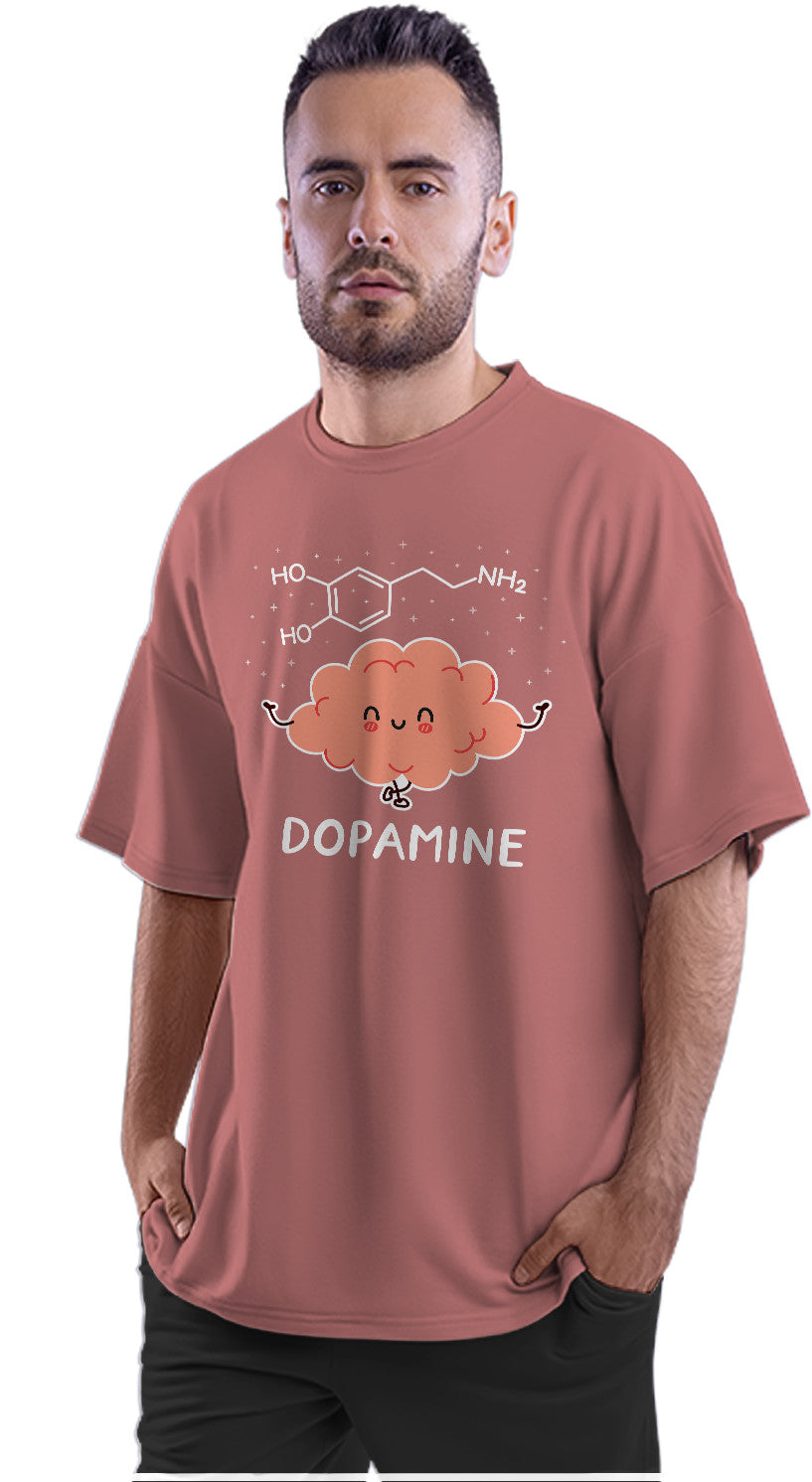 Dopamine - Cute Brain Oversized Unisex T-shirt