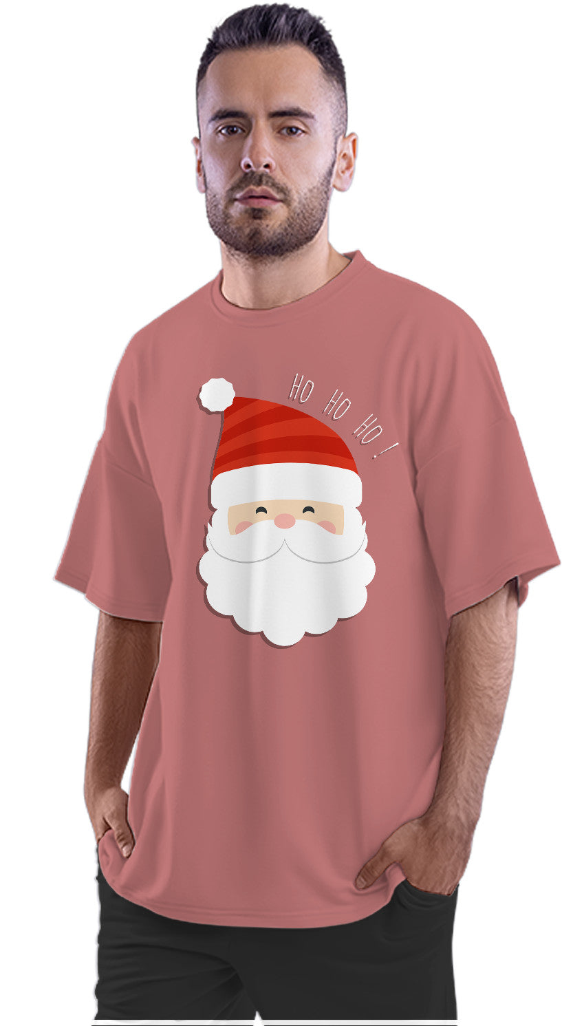 Ho Ho Ho! Merry Christmas Santa Claus Oversized Unisex T-shirt