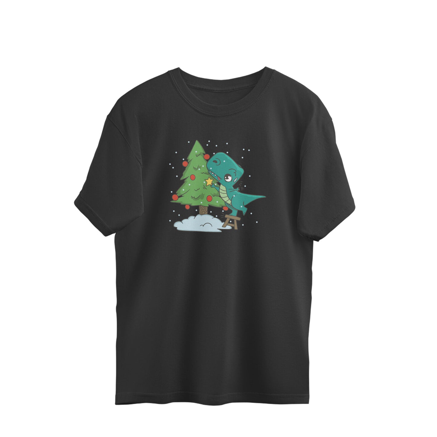 Kawaii T-Rex & Christmas Tree