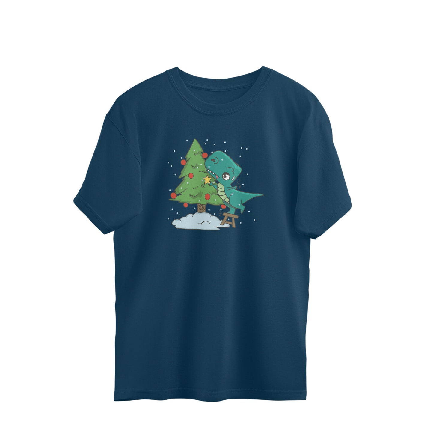 Kawaii T-Rex & Christmas Tree