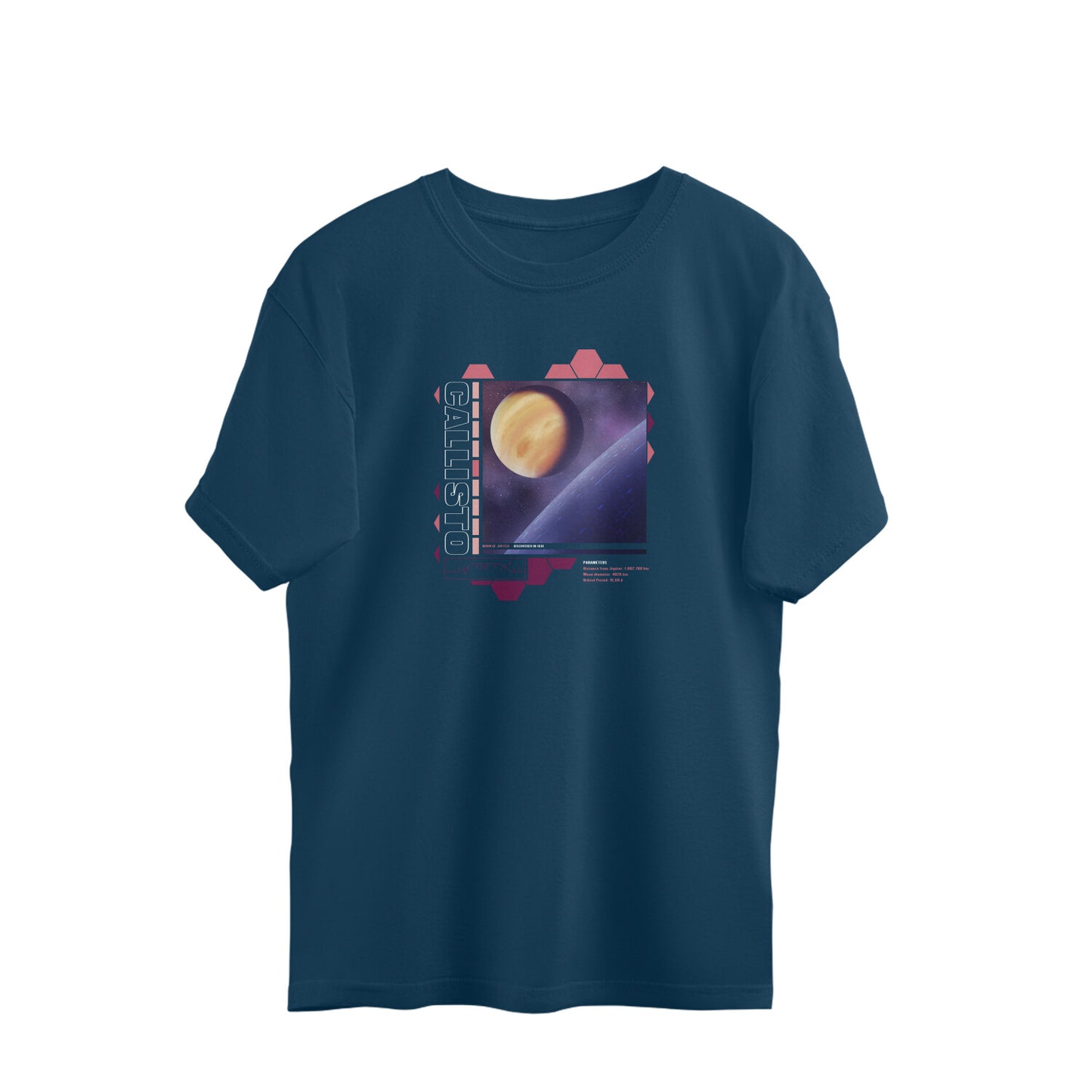 Callisto - Moon Of Jupiter Oversized Unisex T-shirt