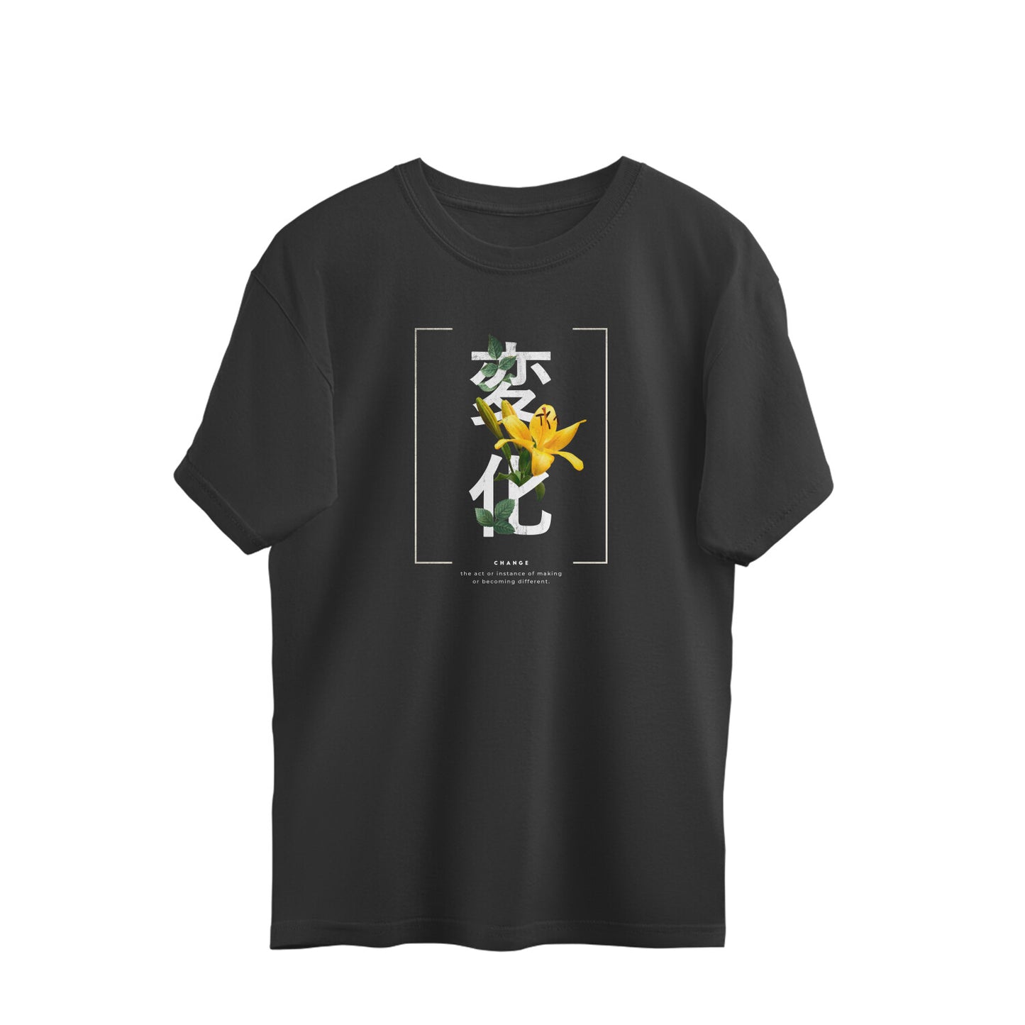 Change - Japanese Quote Oversized Unisex T-shirt