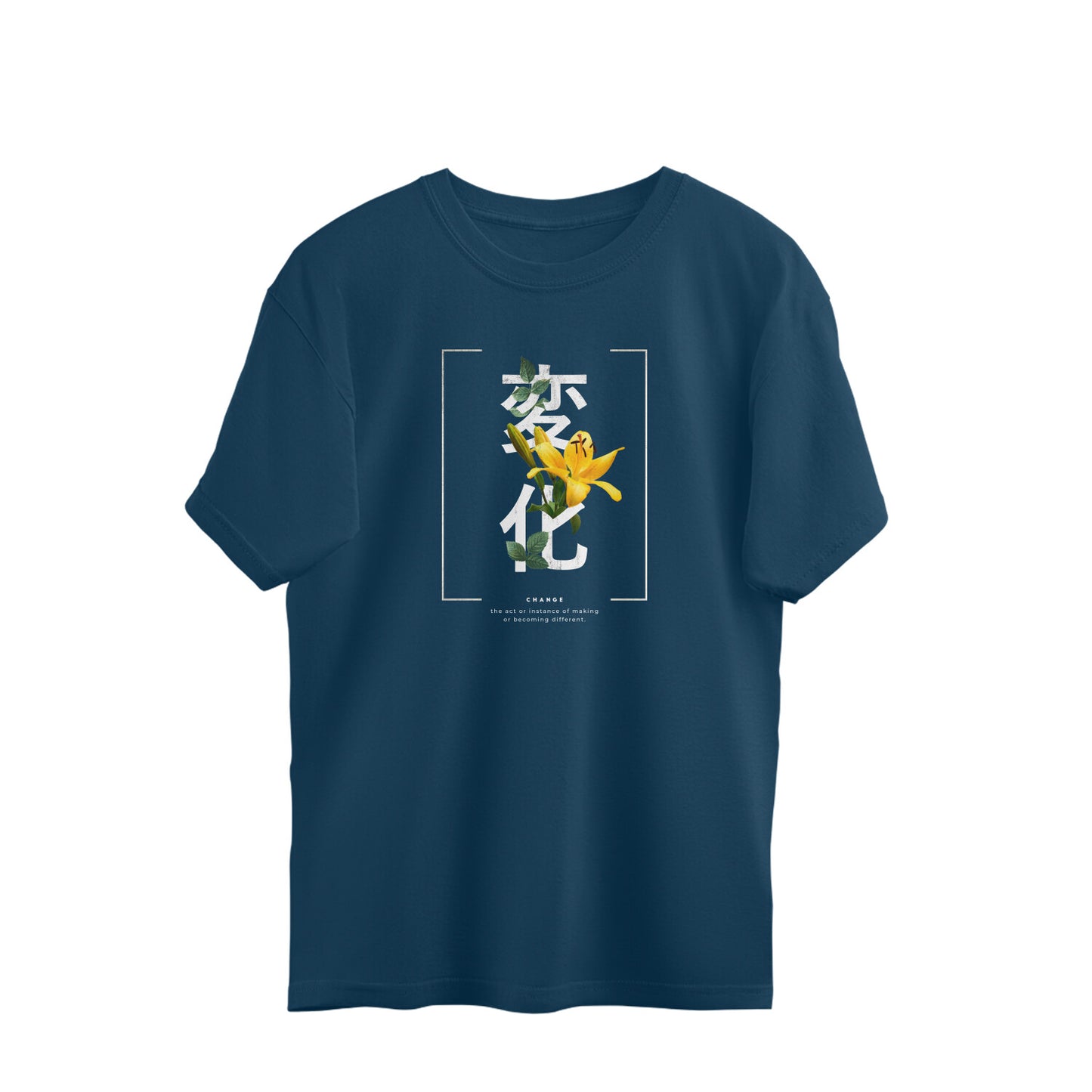 Change - Japanese Quote Oversized Unisex T-shirt