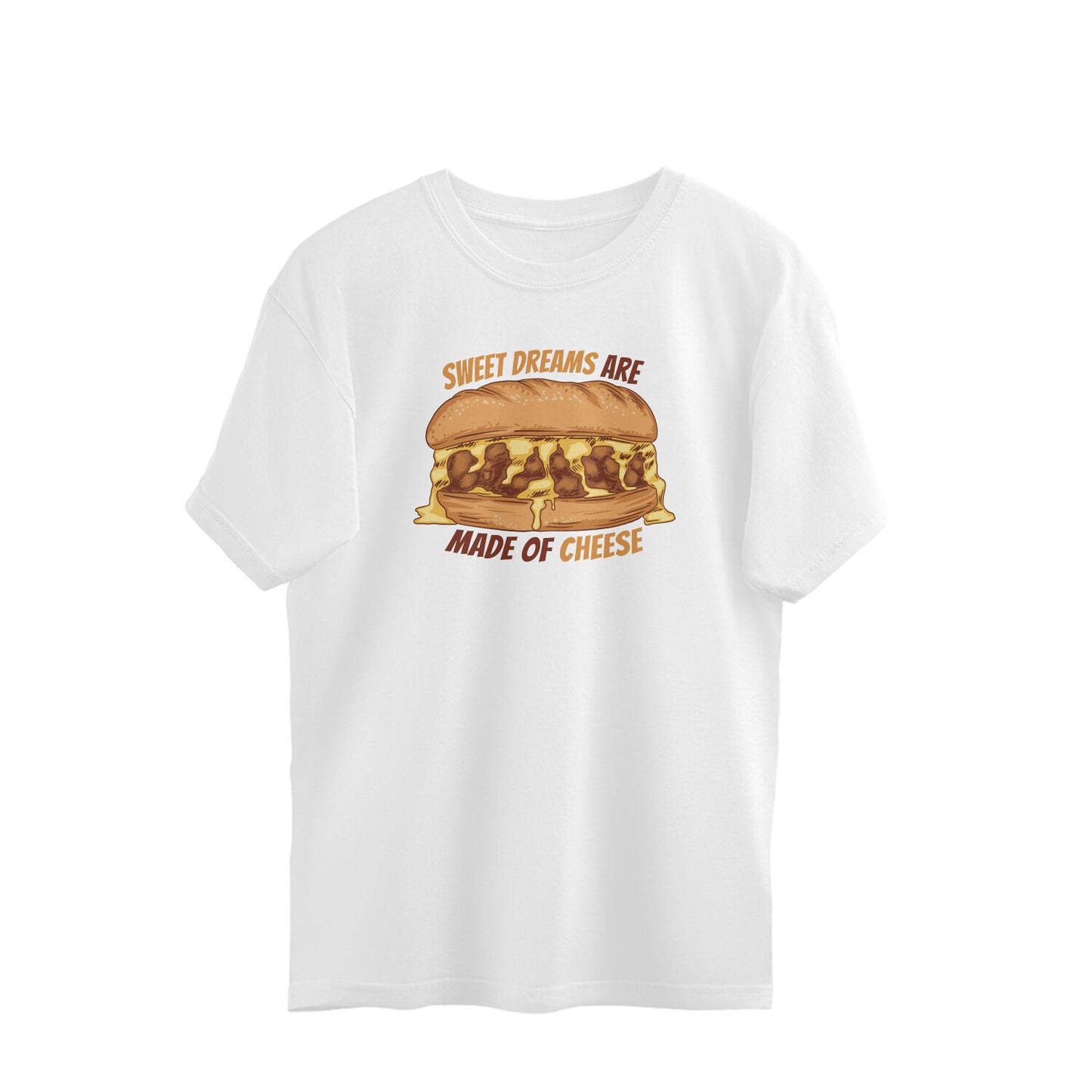 Cheese Burger Oversized Unisex T-shirt
