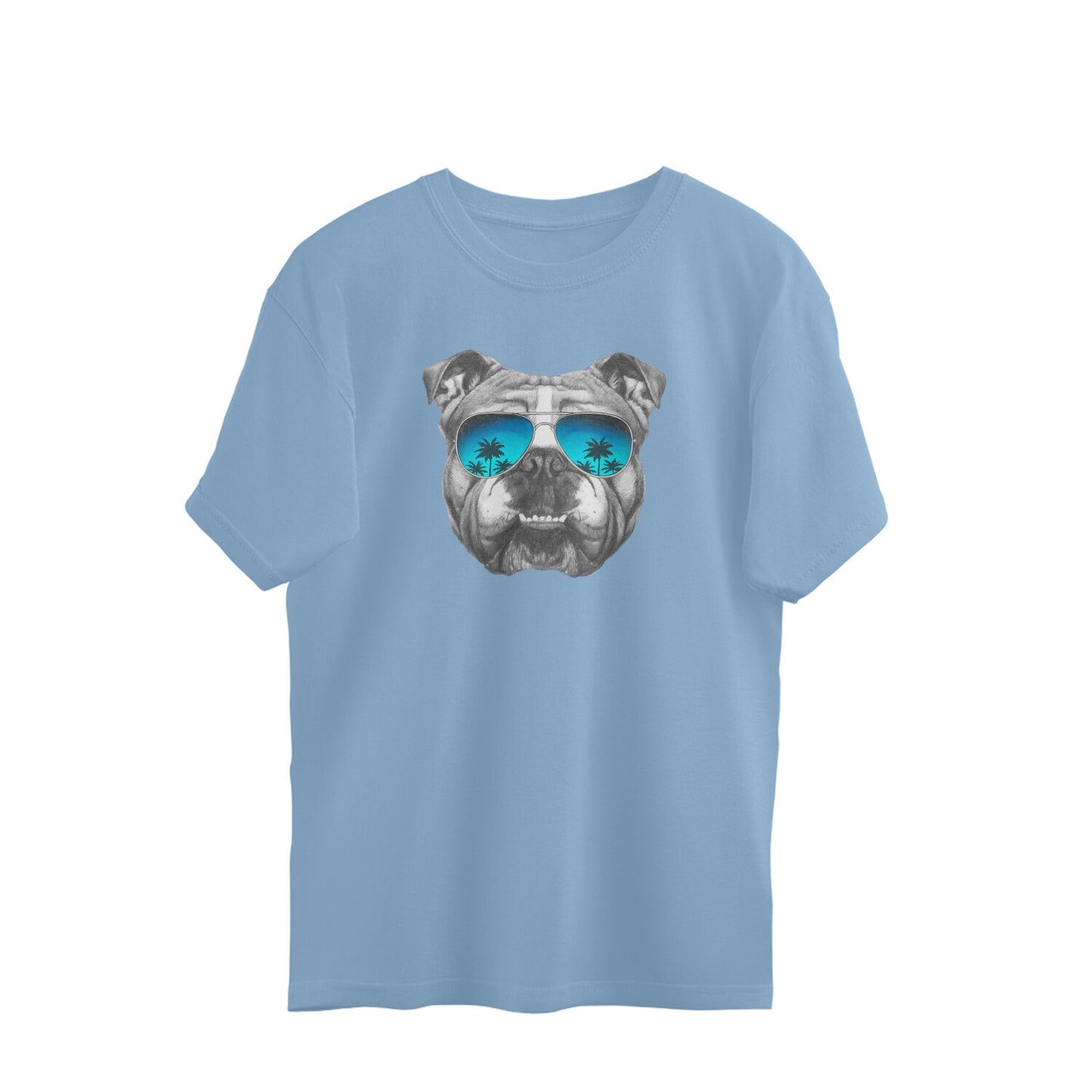 Chill Boxer With Sunglasses - Pit Bull Terrier Oversized Unisex T-shirt
