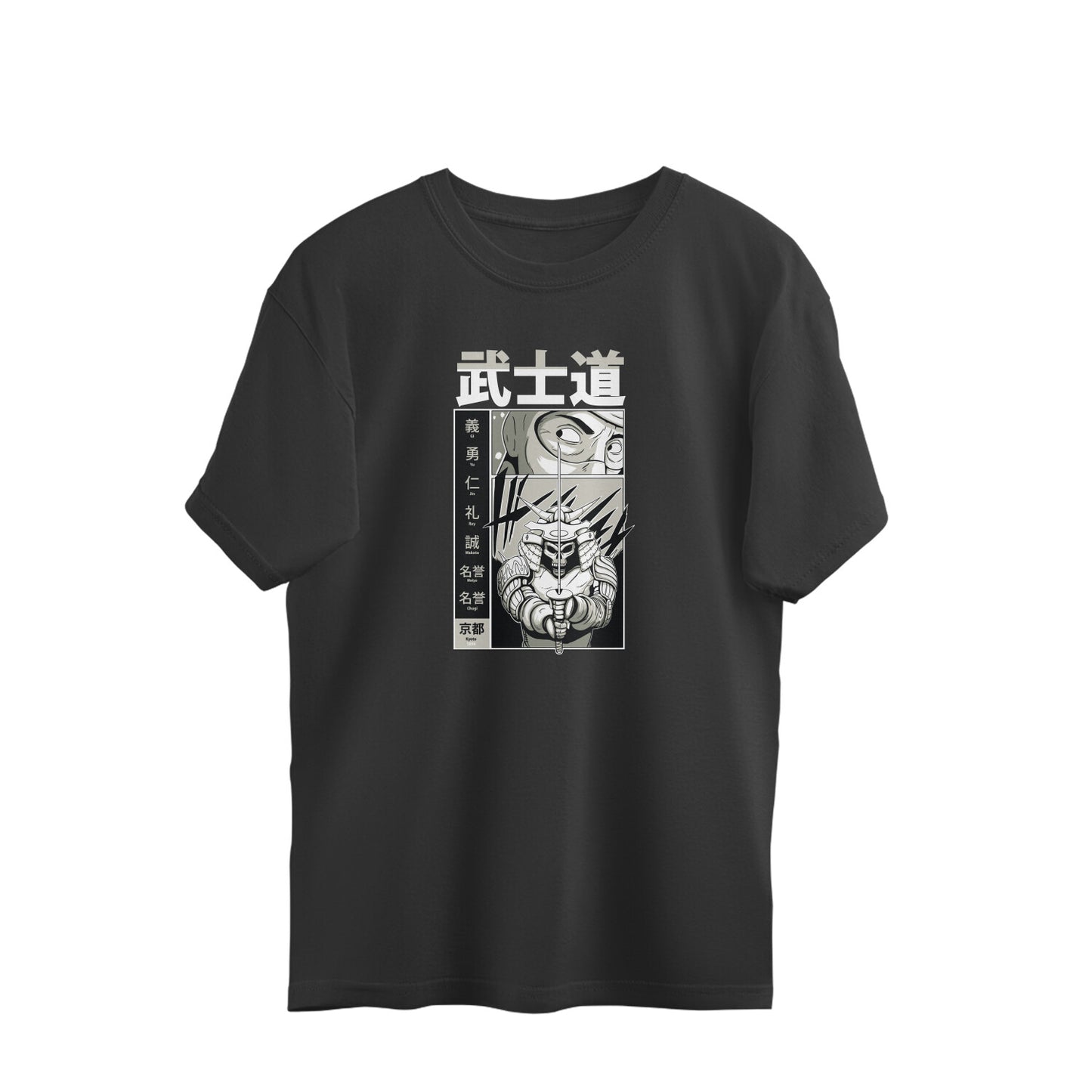 Samurai Bushido Manga Anime Oversized Unisex T-shirt