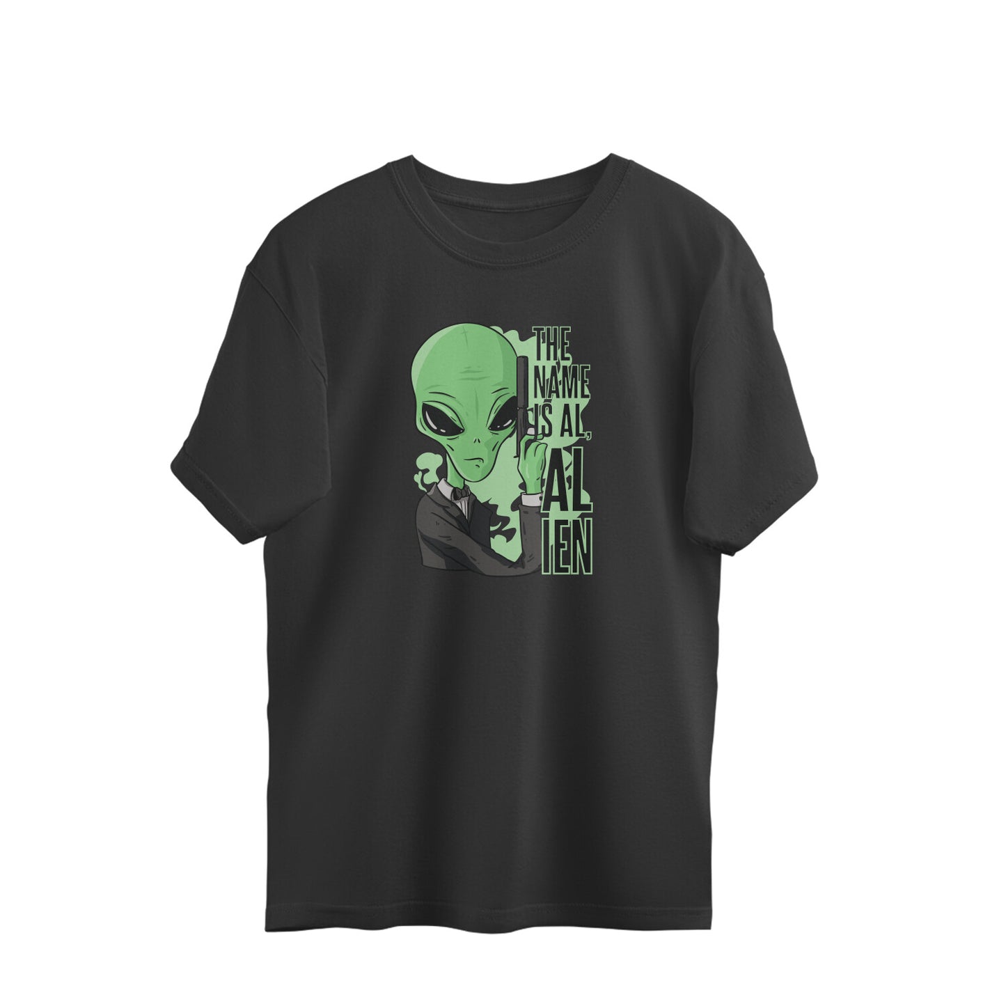 The Name Is Al, Alien - Oversized Unisex T-shirt