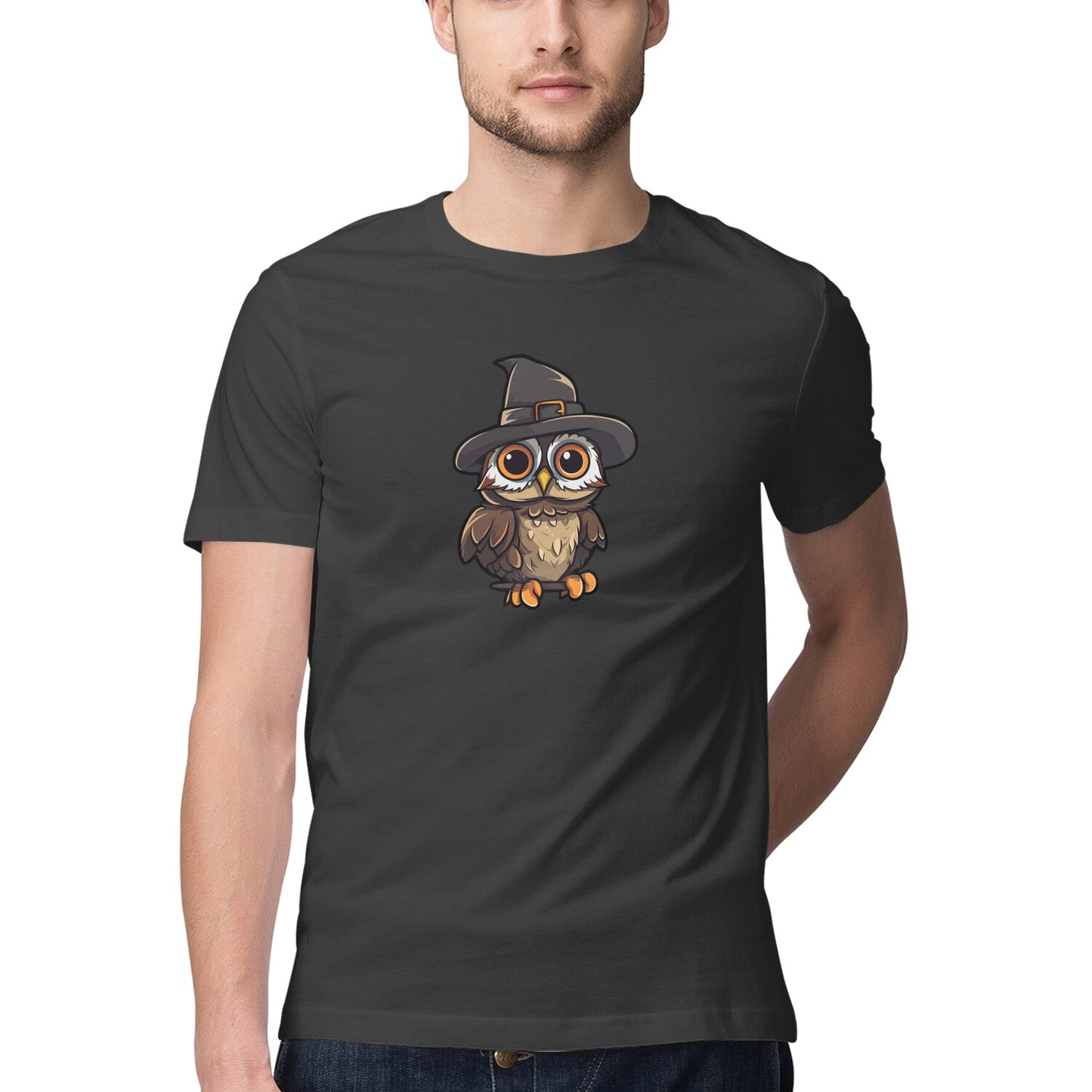 Chibi Wizard Owl 100% Cotton Unisex T-Shirt