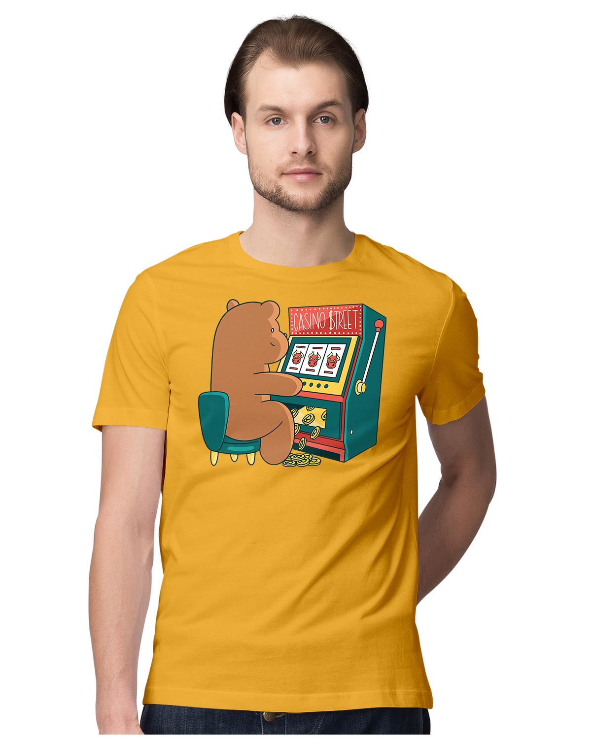 Funny Bear With Casino Sloth Machine