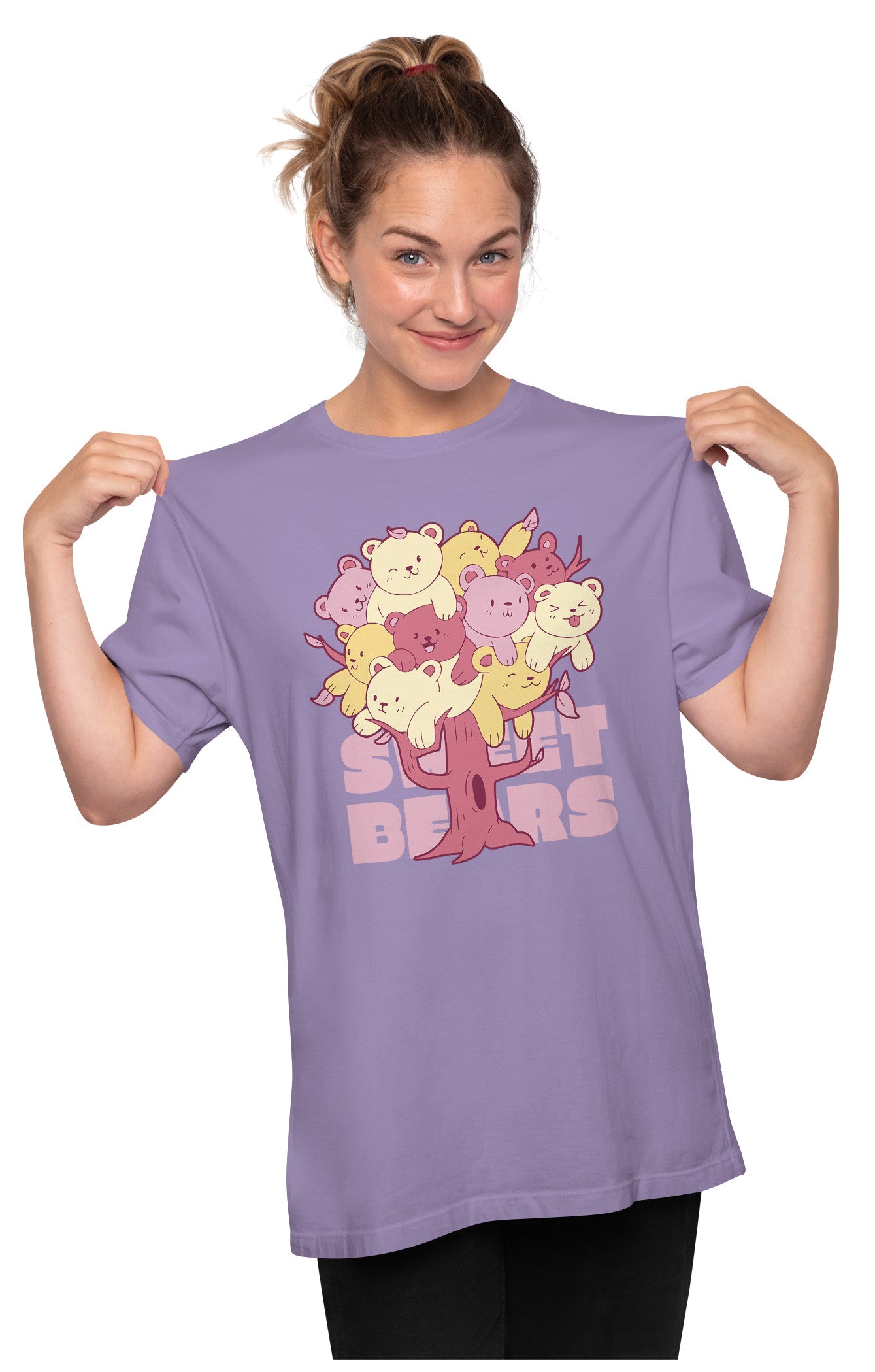 A Tree Of Sweet Teddy Bears Oversized Unisex T-shirt