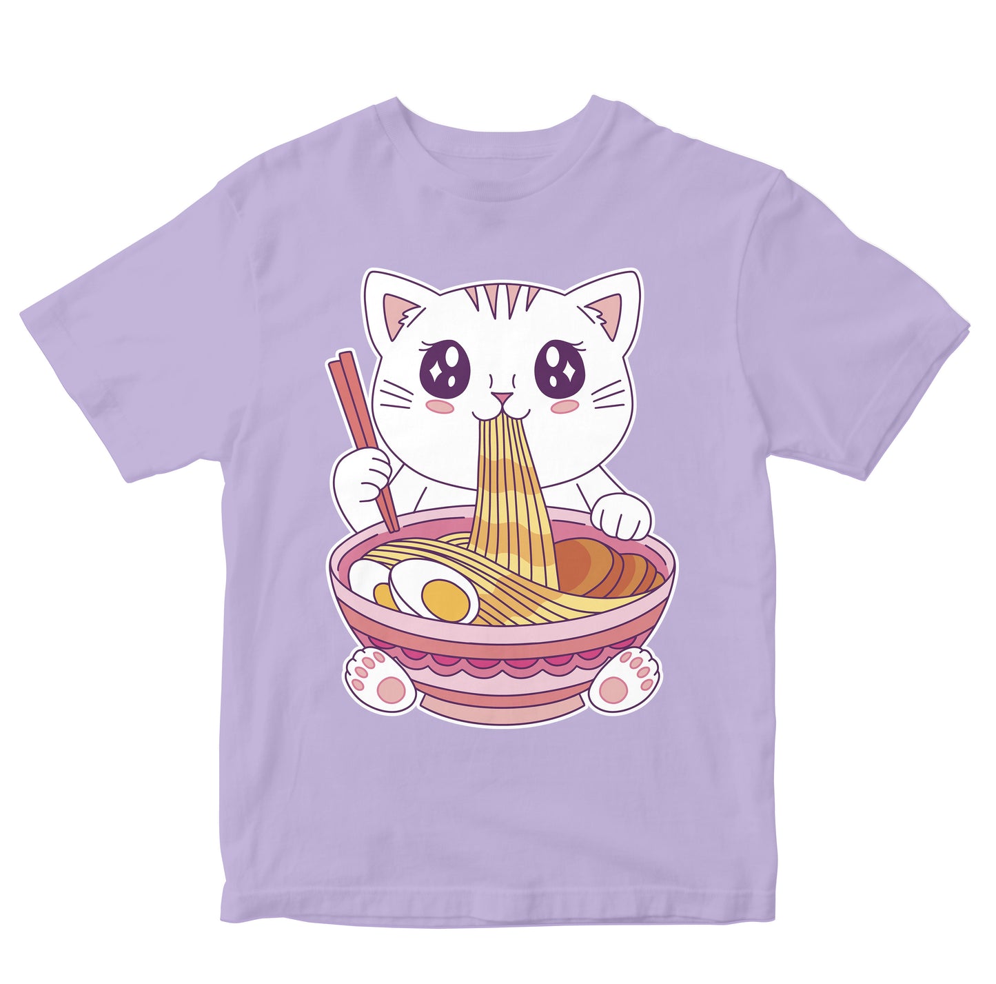 Cute Cat Eating Ramen - Kawaii Cat Toddler