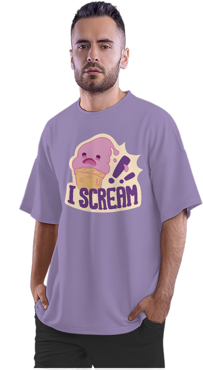 I Scream - Funny Ice cream Oversized Unisex T-shirt