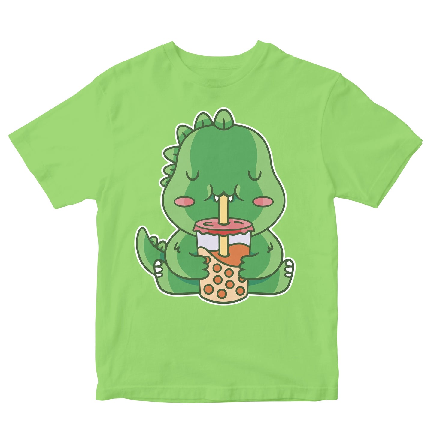 Baby Dinosaur Drinking Boba Tea Toddler