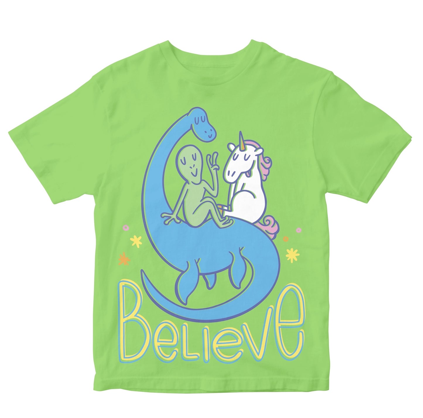 Believe - Alien, Unicorn And Nessie Kids