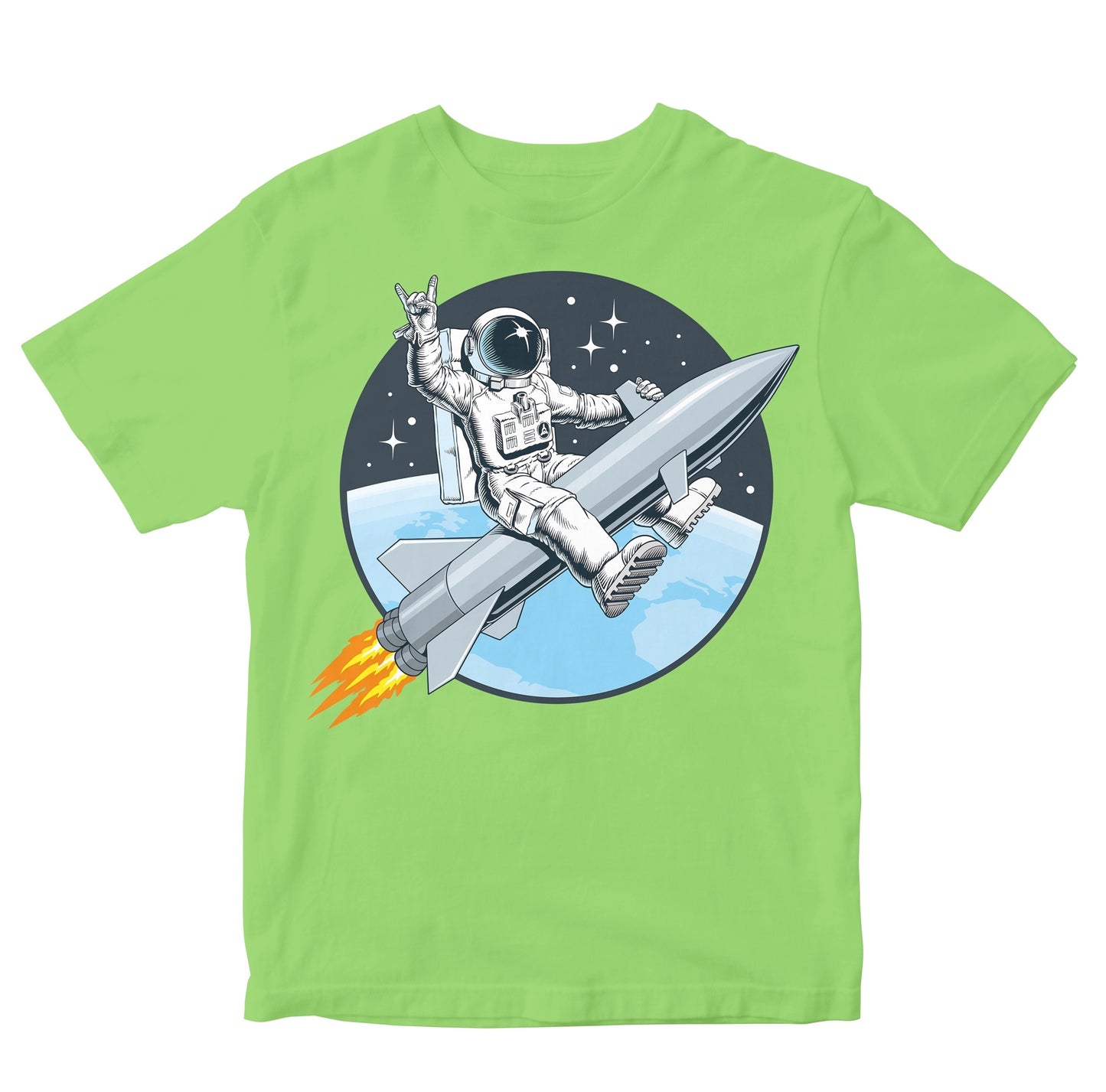 Astronaut Riding Missile Rocket In Space Toddler