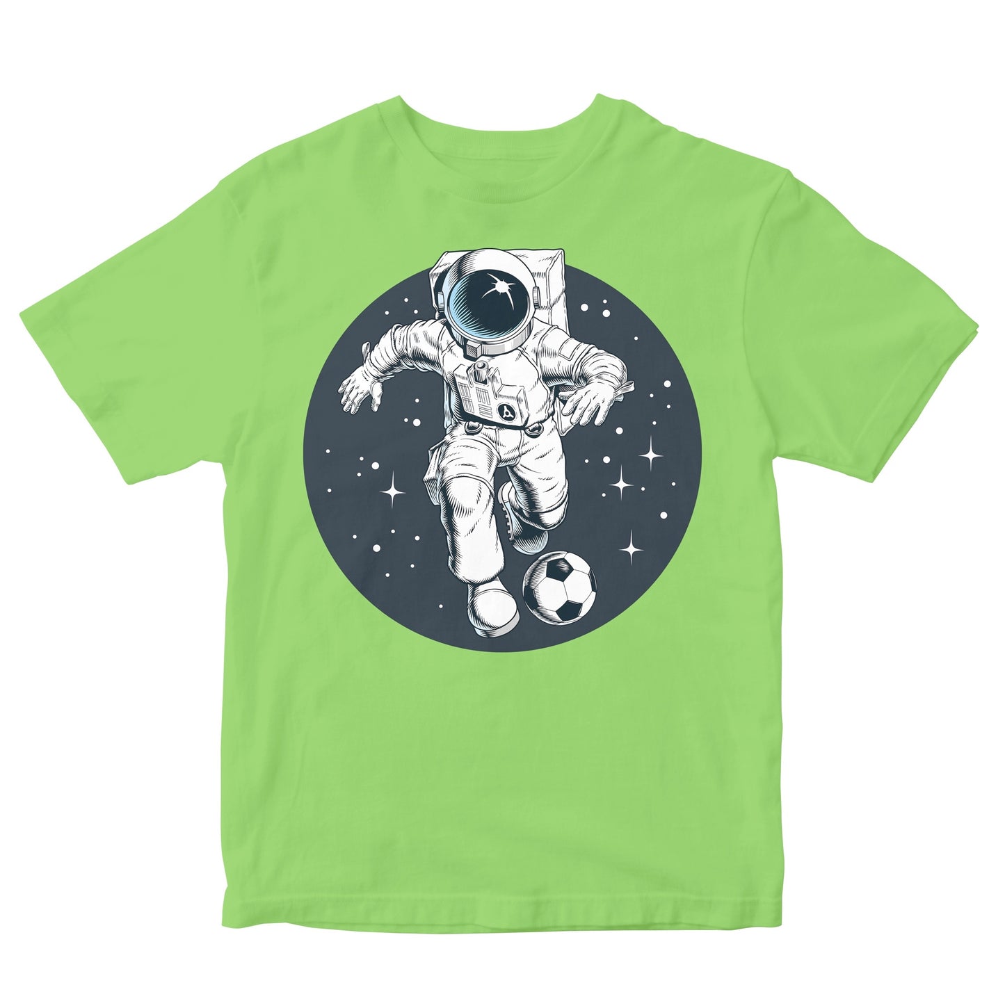 Astronaut Playing Football In Space Kids