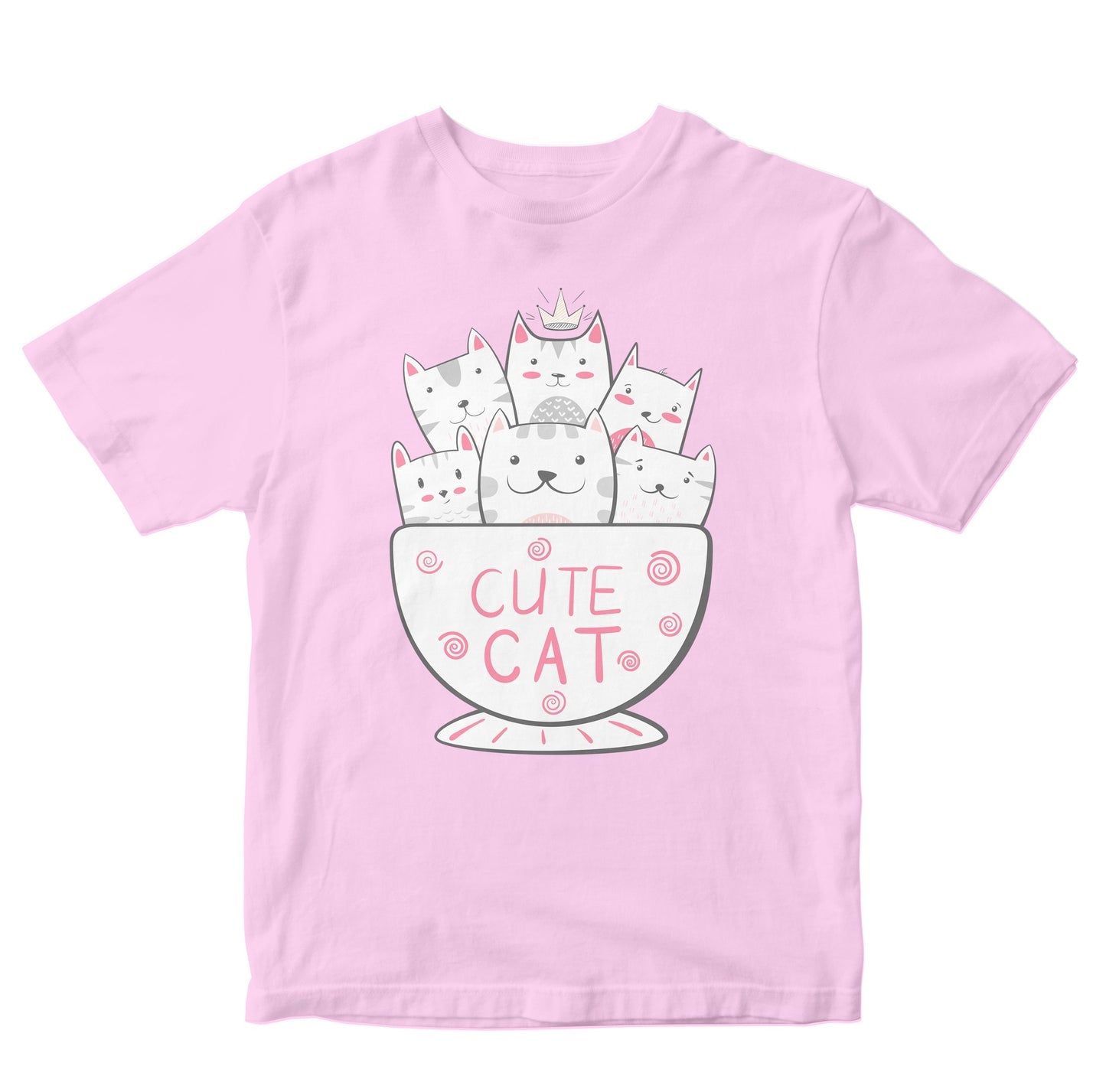 A Cup Of Cute Cats Kids T-Shirts