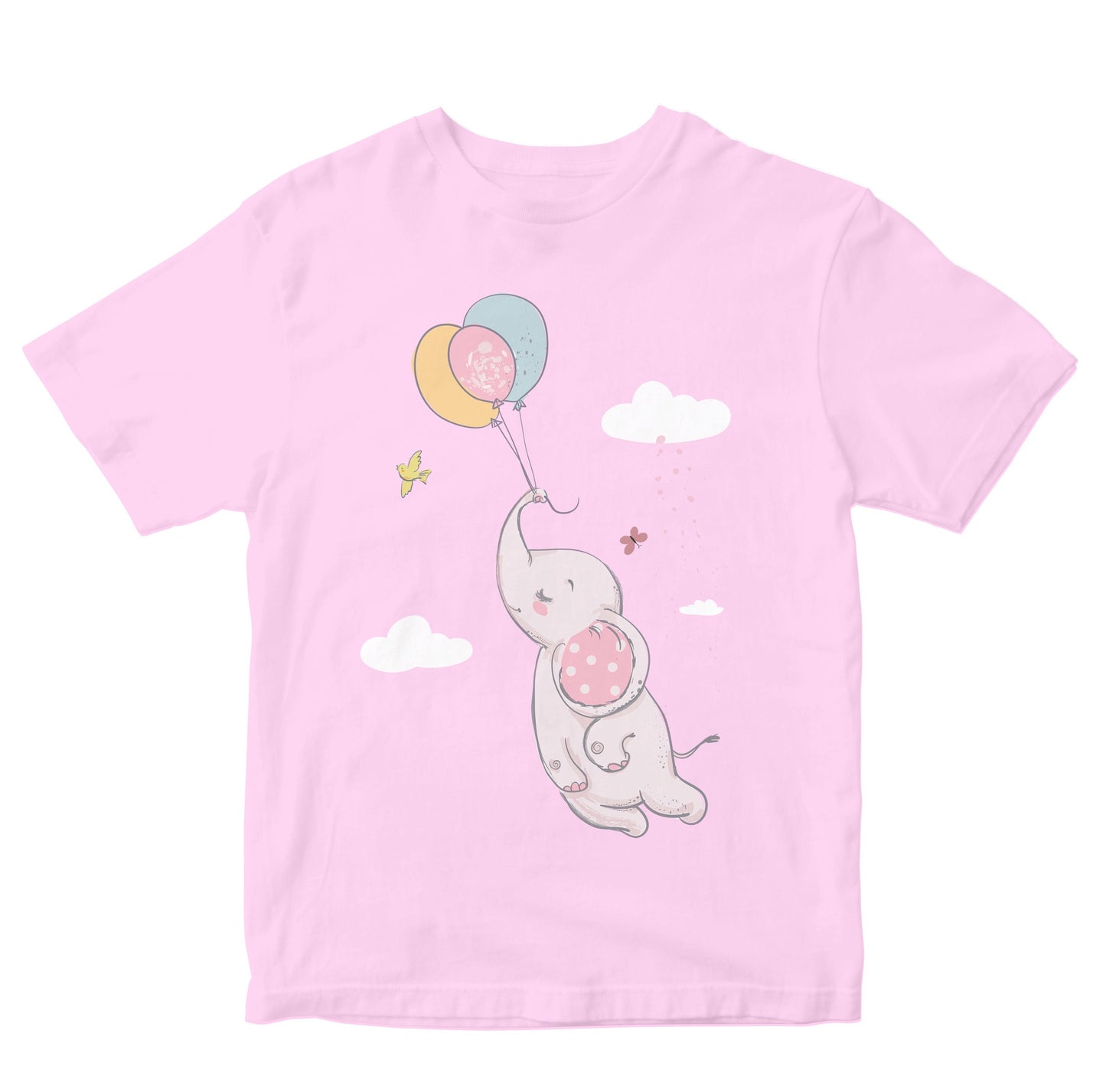 Baby Elephant Calf With Balloons Kids