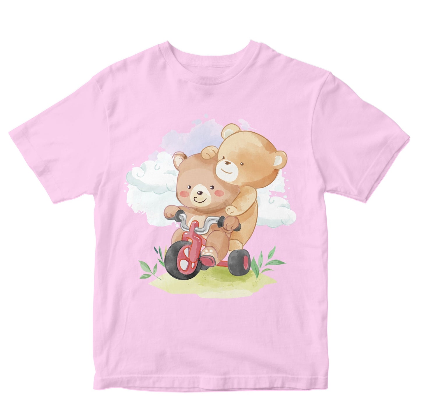 Cute Animal Friends Riding Scooter Toddler