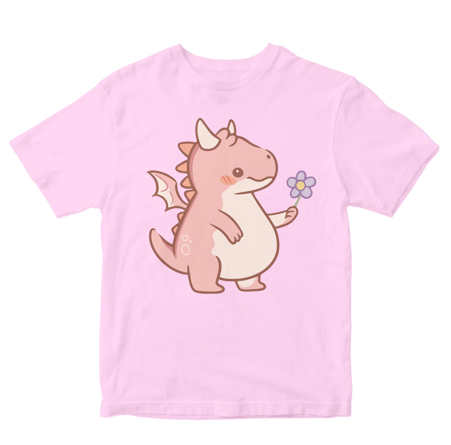 Cute Baby Dragon With Flower Toddler