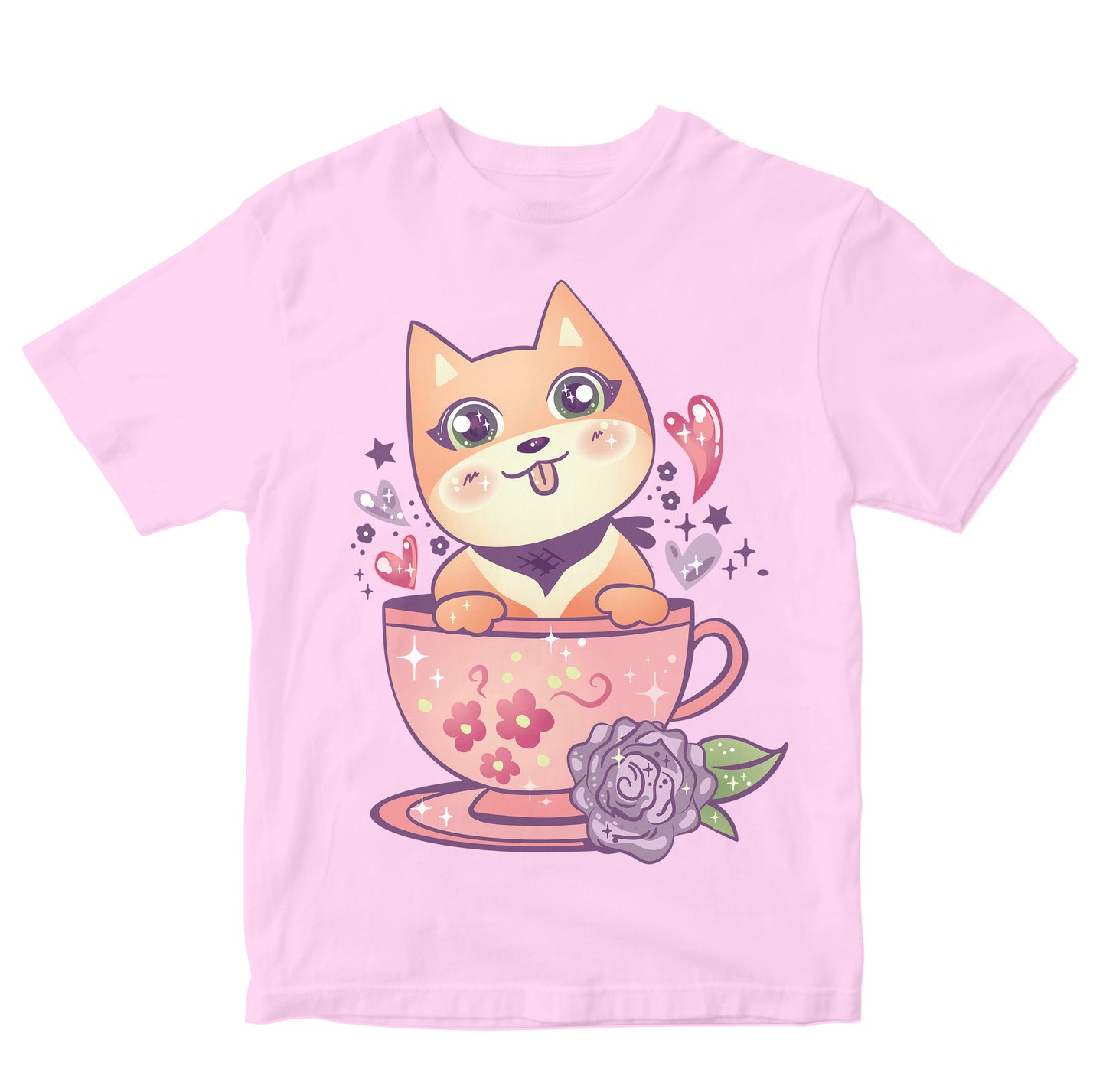 Cute Pup In Cup - Kawaii Dog In Cup Kids