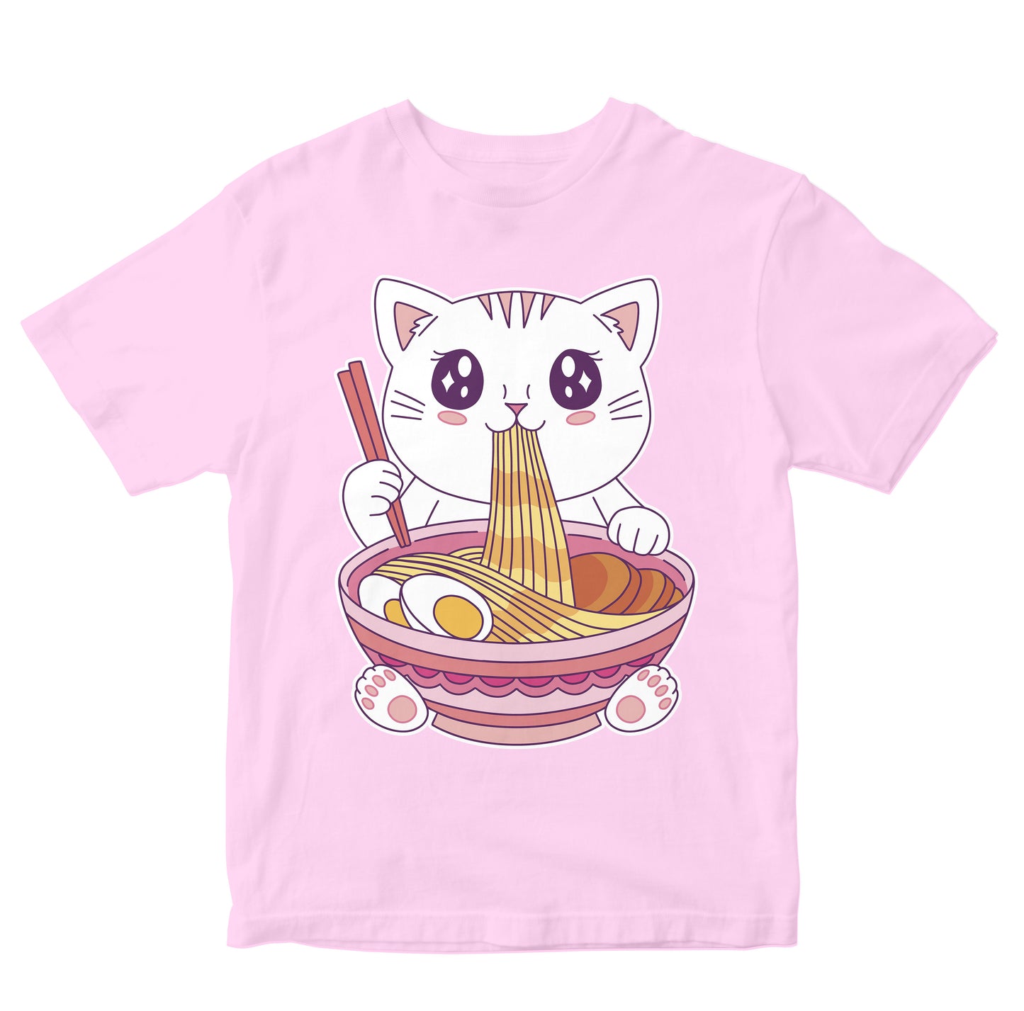 Cute Cat Eating Ramen - Kawaii Cat Toddler