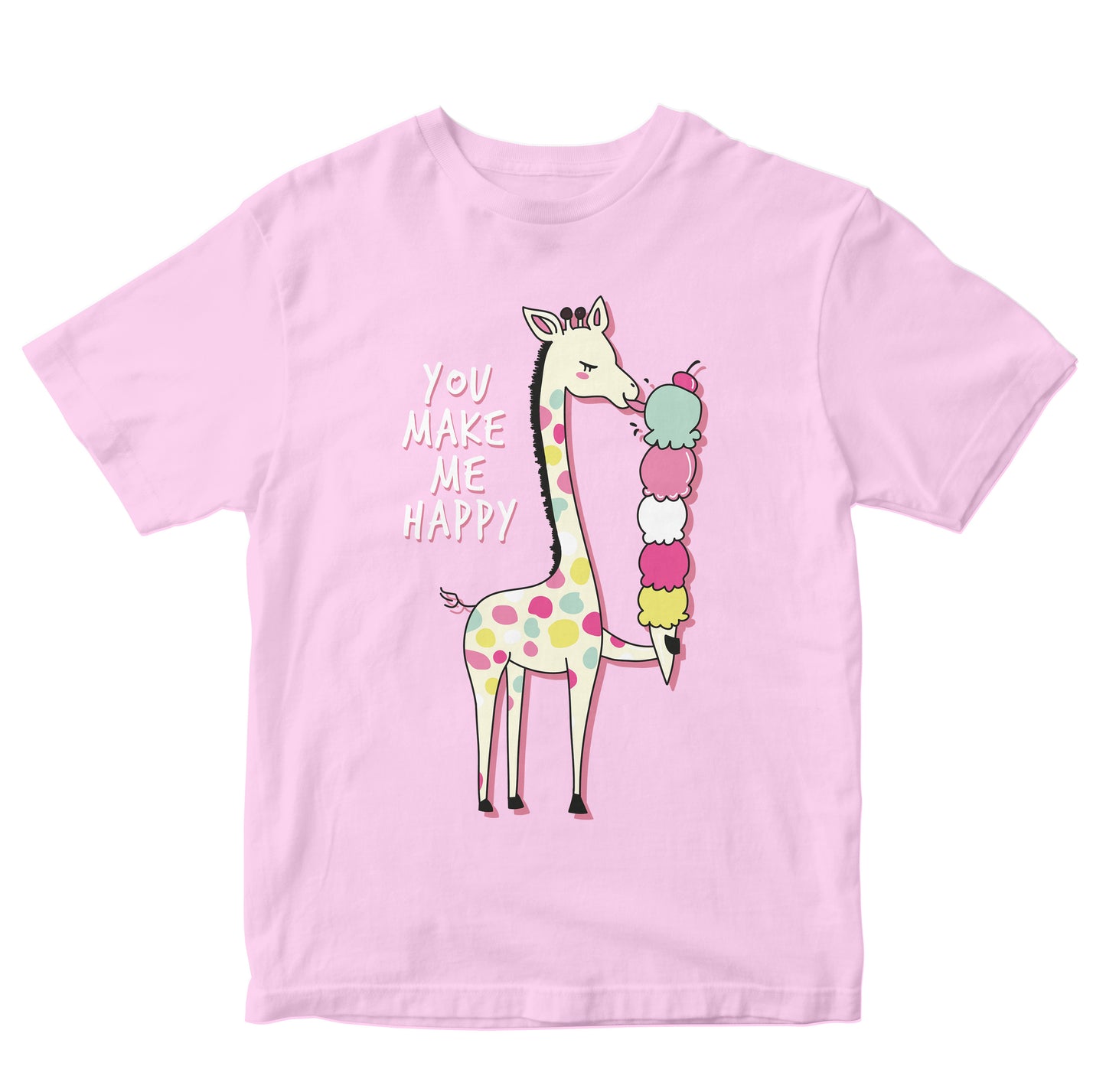 Hand Drawn Cute Giraffe With Ice Cream Toddler