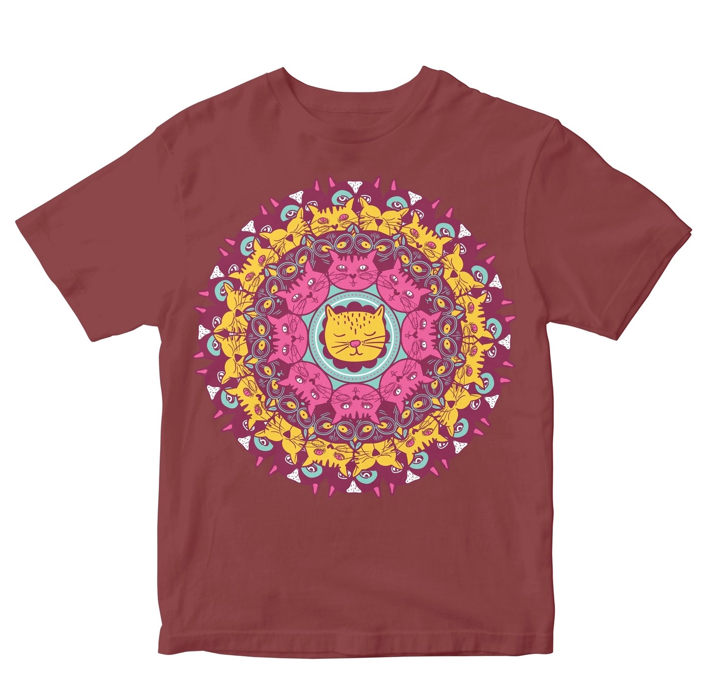 Cat Mandala Artwork Kids
