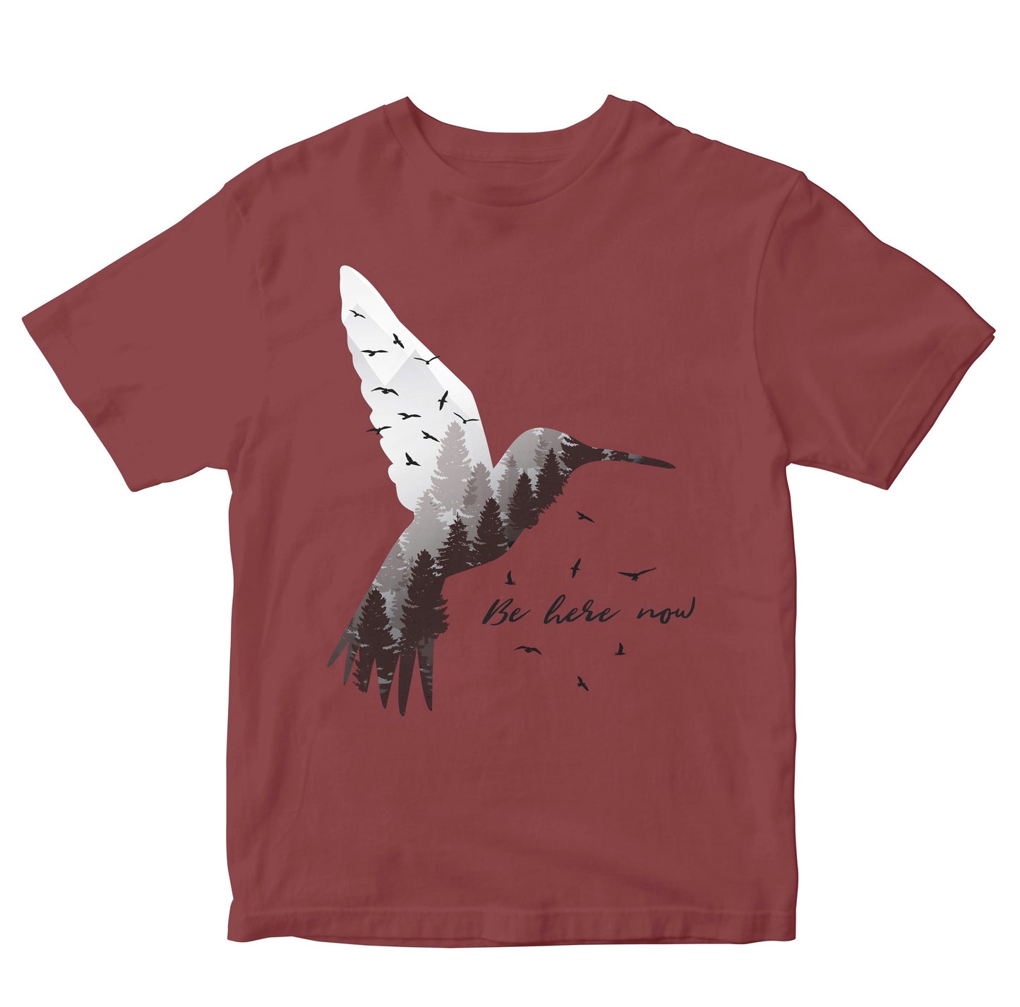 Be Here Now - Hummingbird Quote - Double Exposure Kids