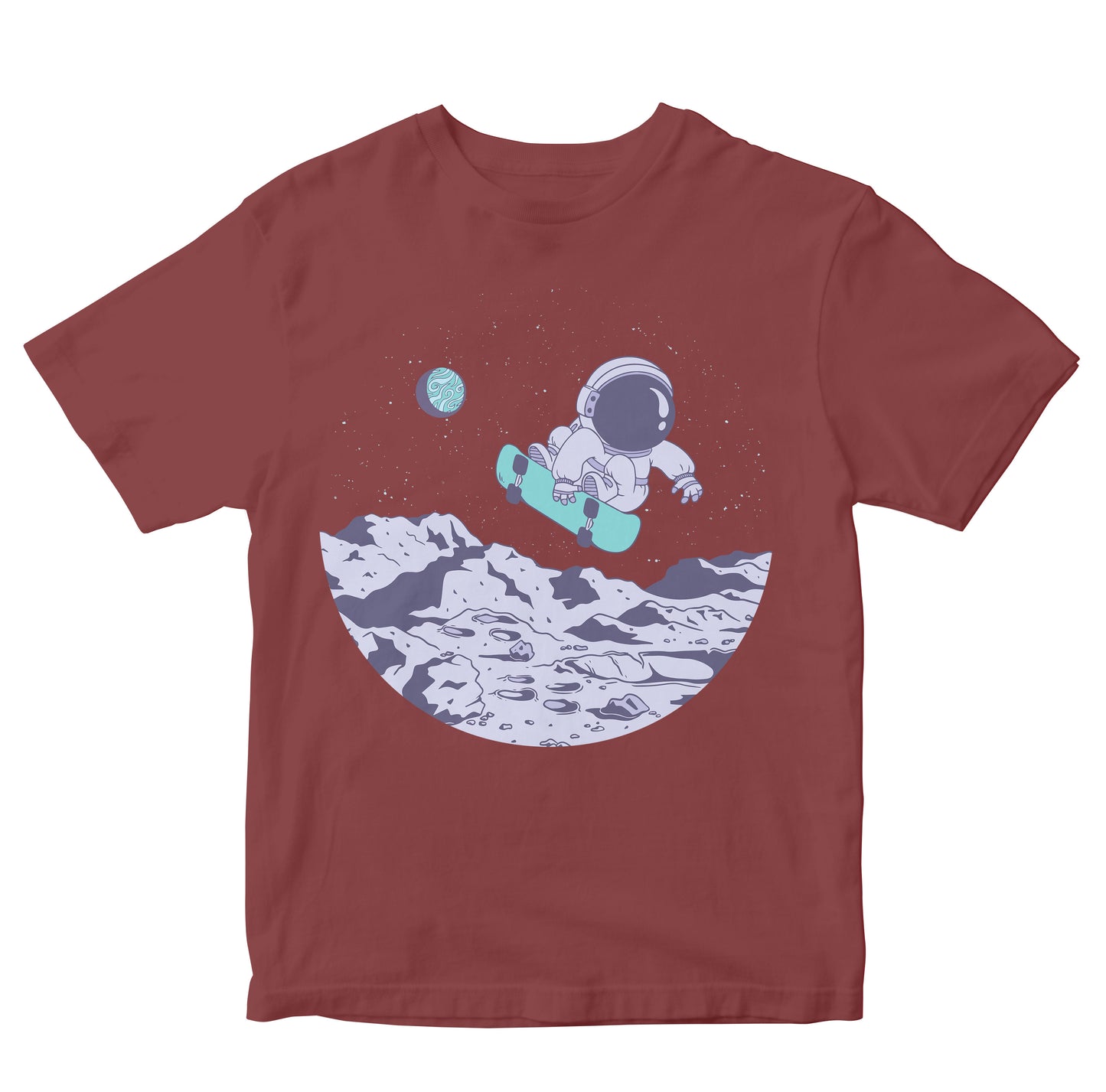 Cool Skateboarding Astronaut In Space Kids