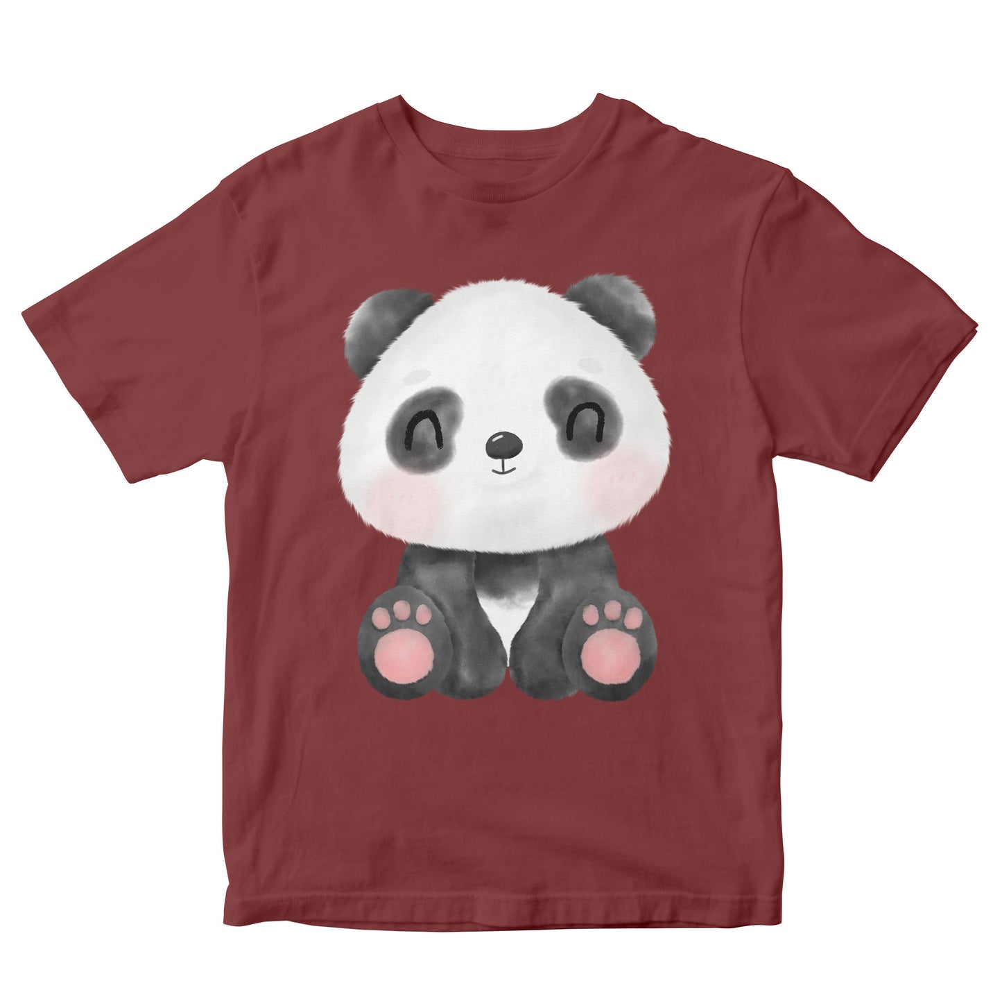 Cute Panda Watercolor Illustration Kids