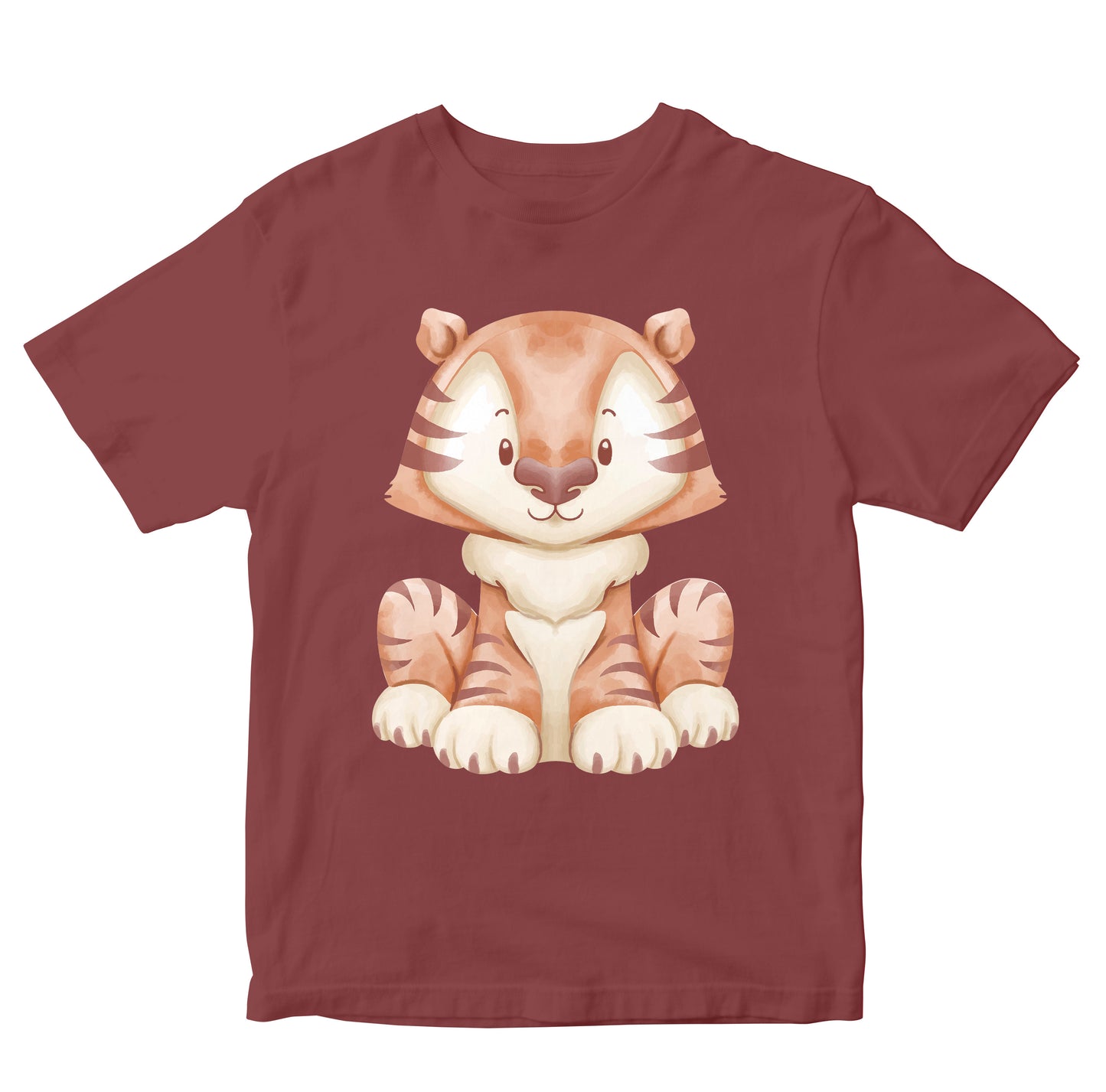 Baby Tiger In Watercolour Kids