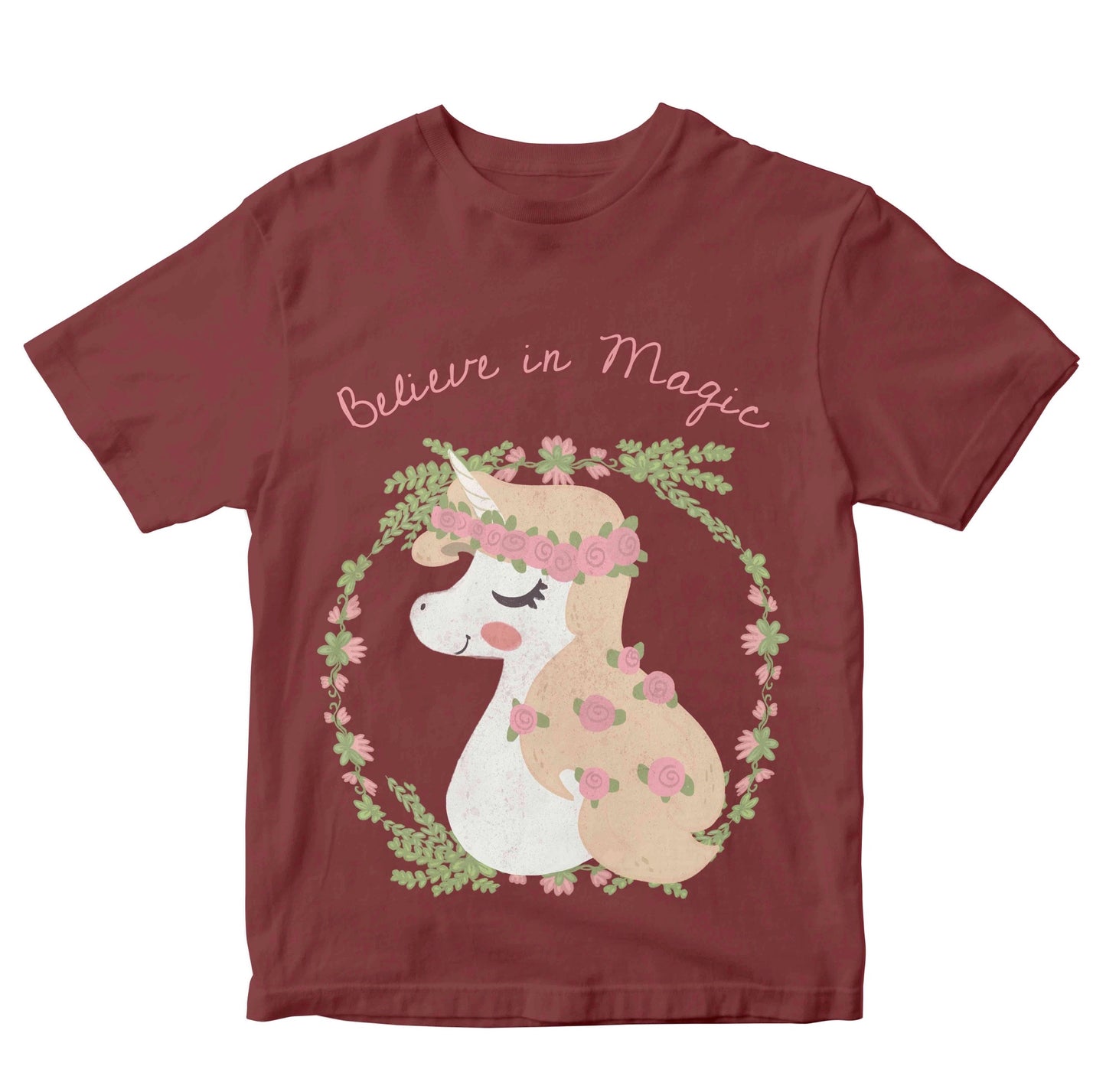 Believe In Magic Unicorn Girls Kids