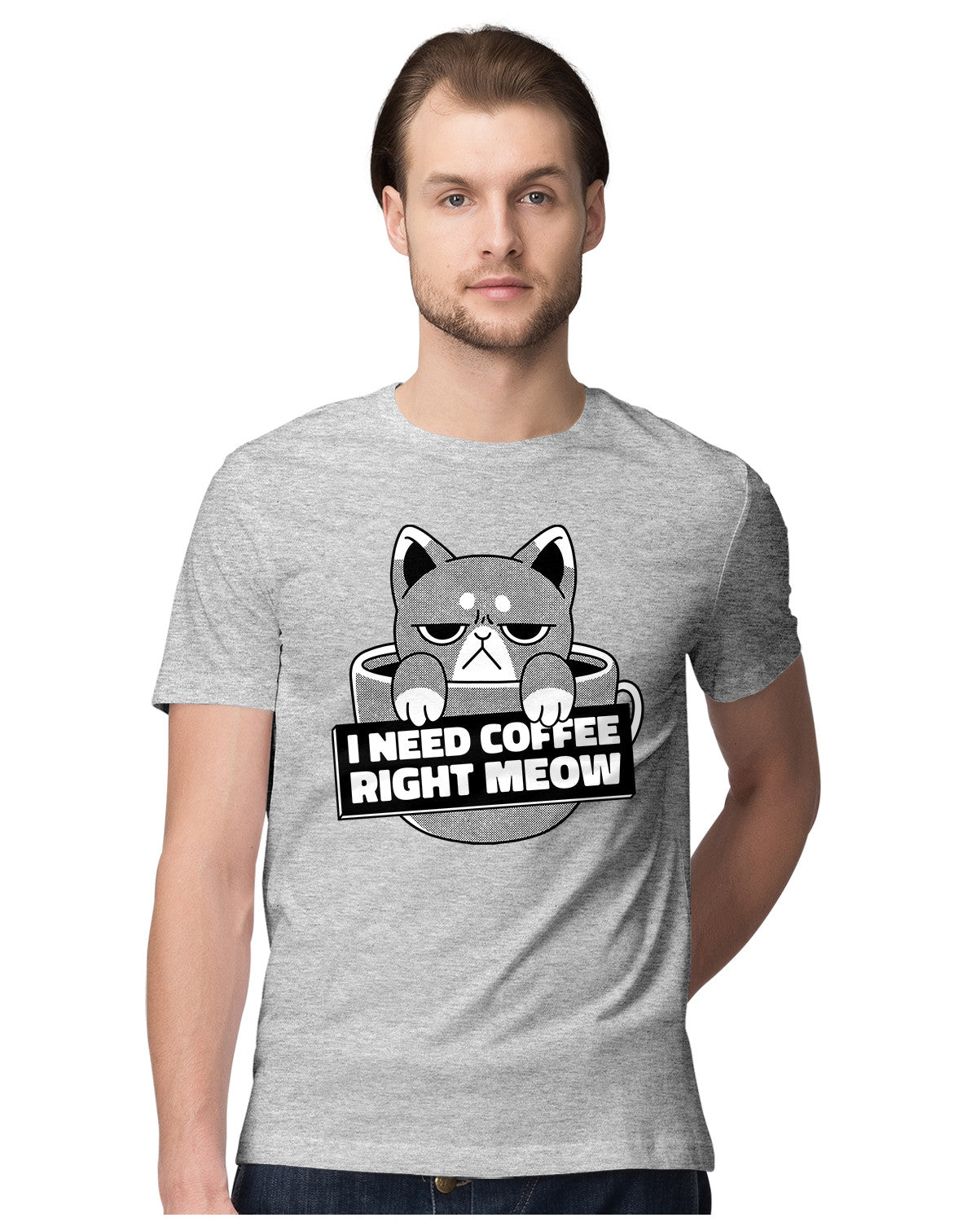 I Need Coffee Right Meow - Funny Cat