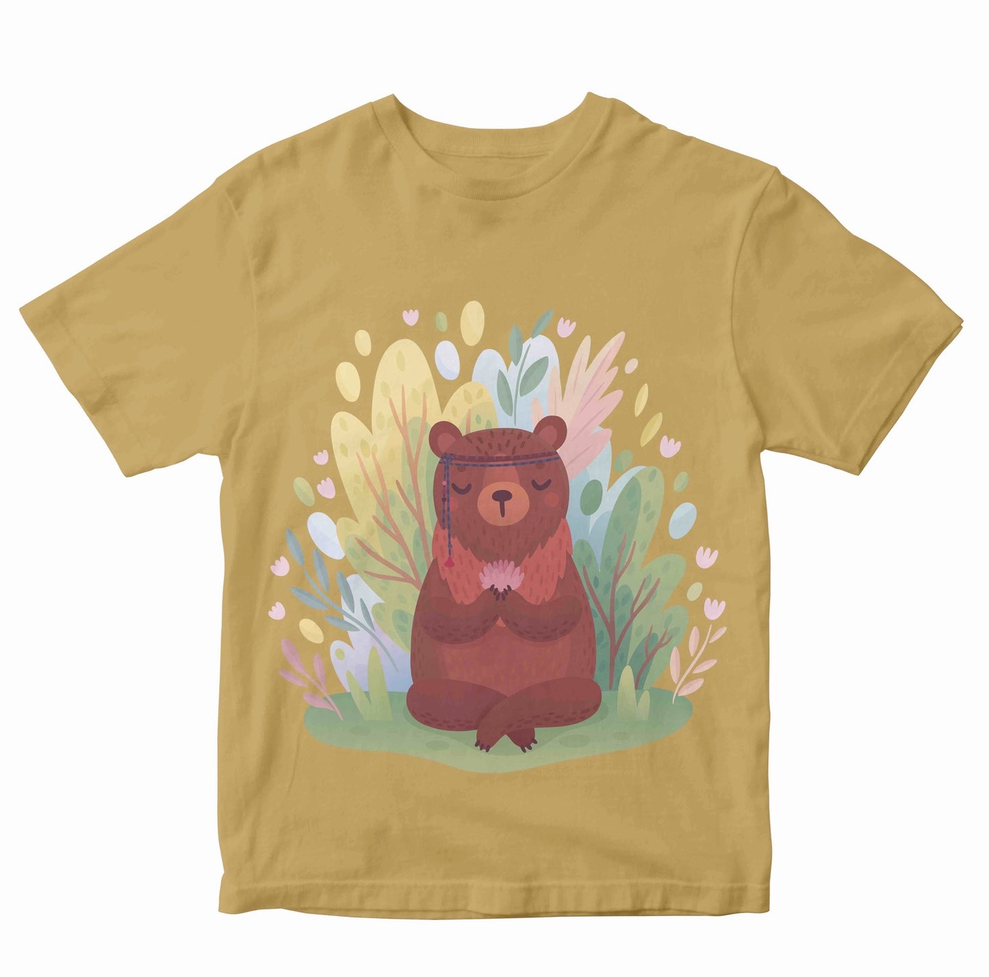 Boho Bear Meditating Kids Toddler