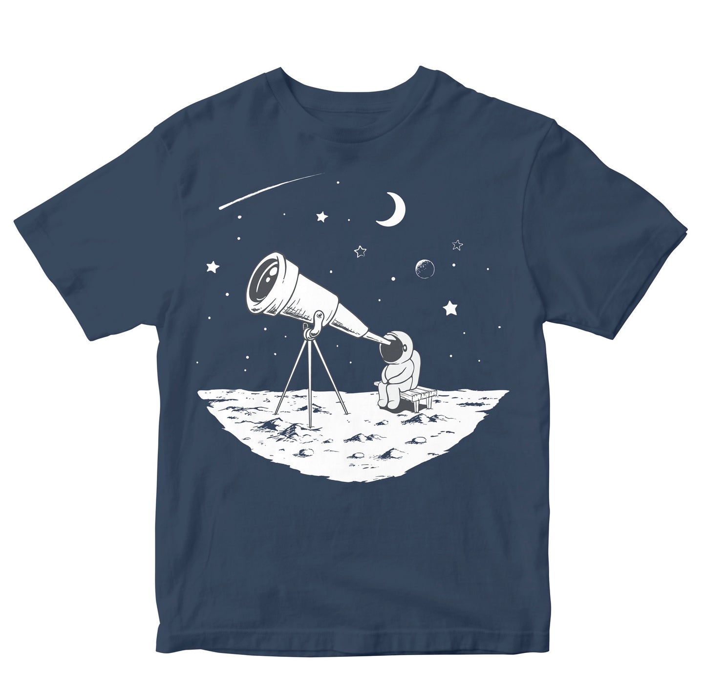 Astronaut Observing Space With Telescope Toddler