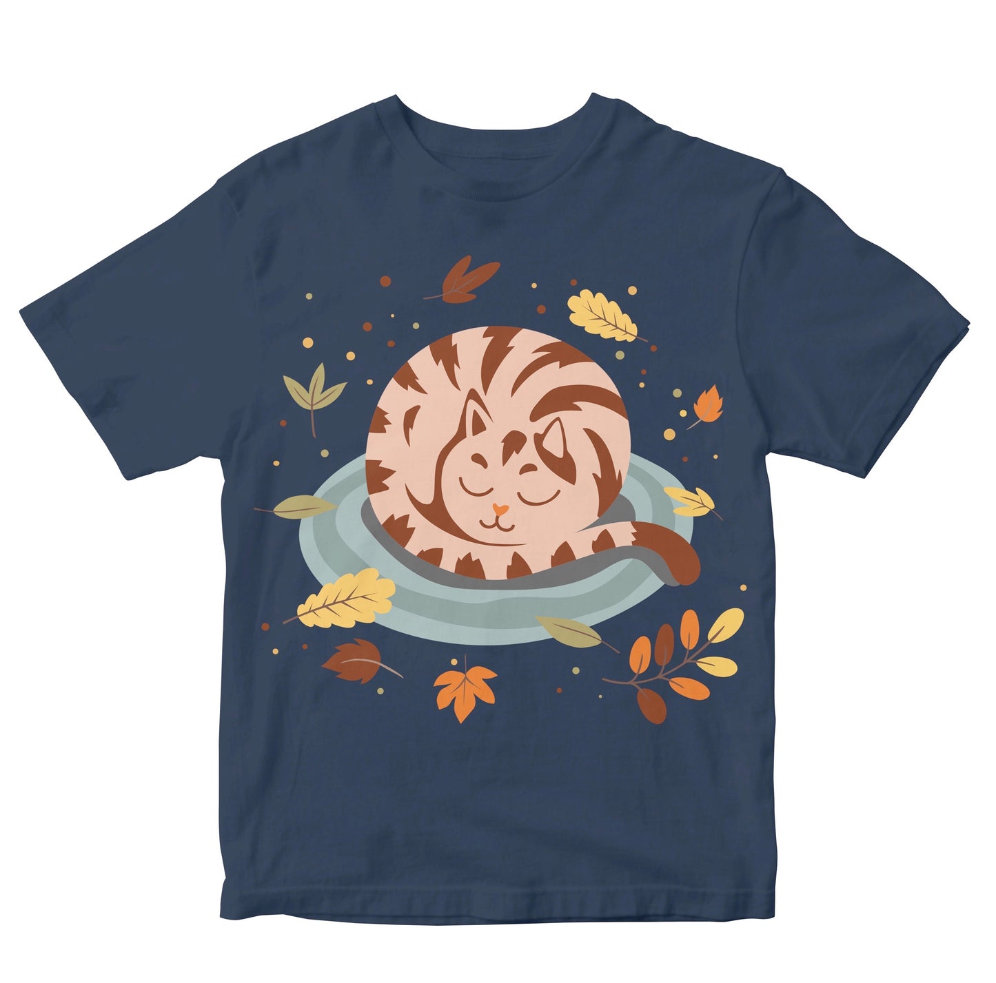 Cozy Sleeping Cat - Autumn Leaves Toddler