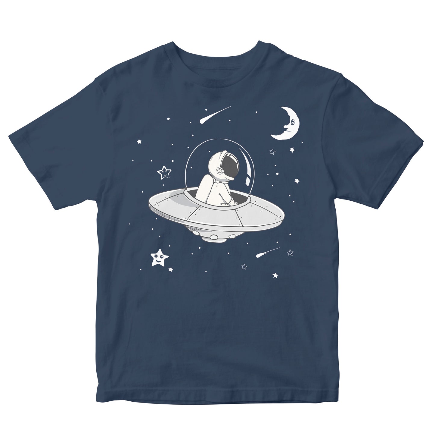 Astronaut In UFO Type Spacecraft Kids