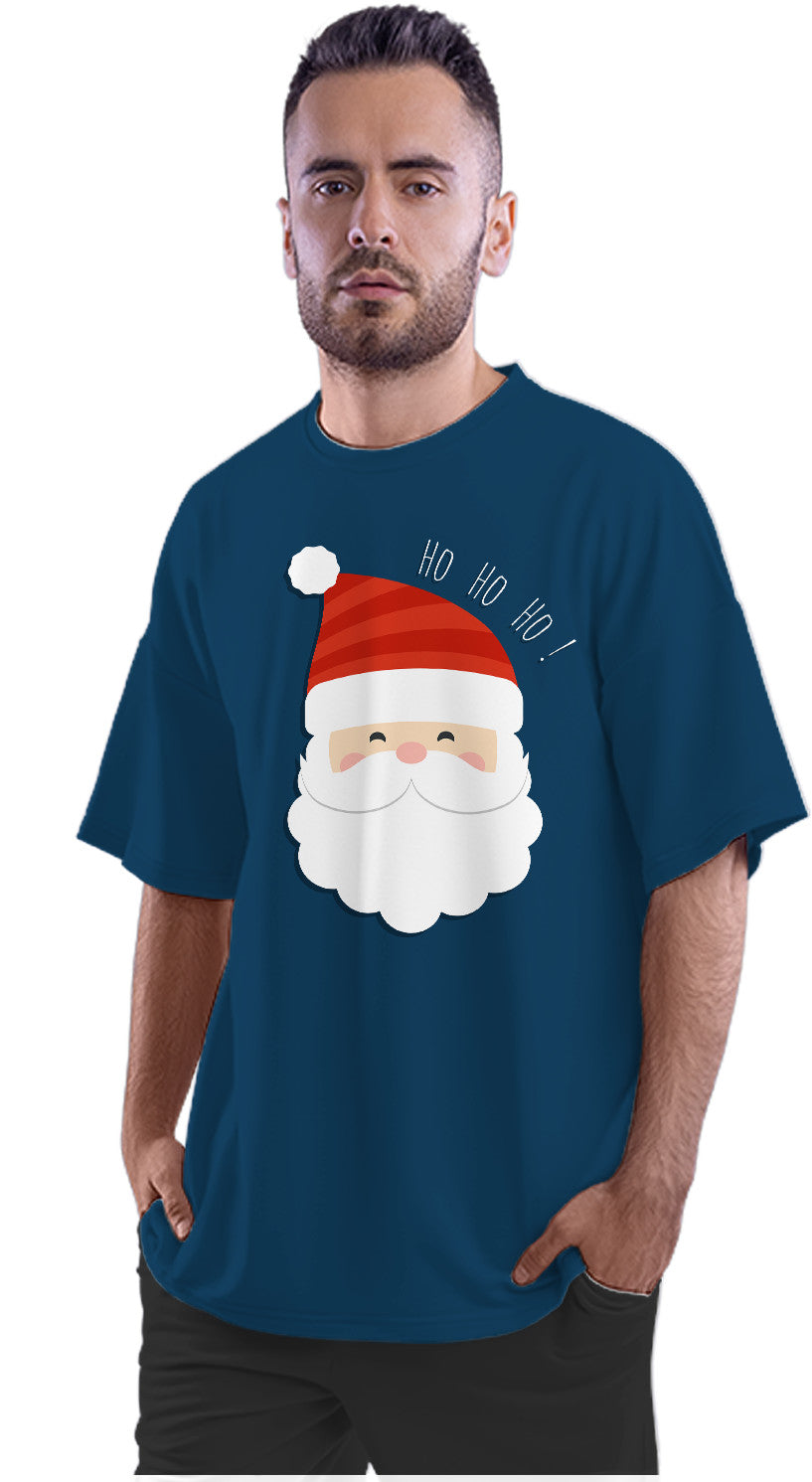 Ho Ho Ho! Merry Christmas Santa Claus Oversized Unisex T-shirt