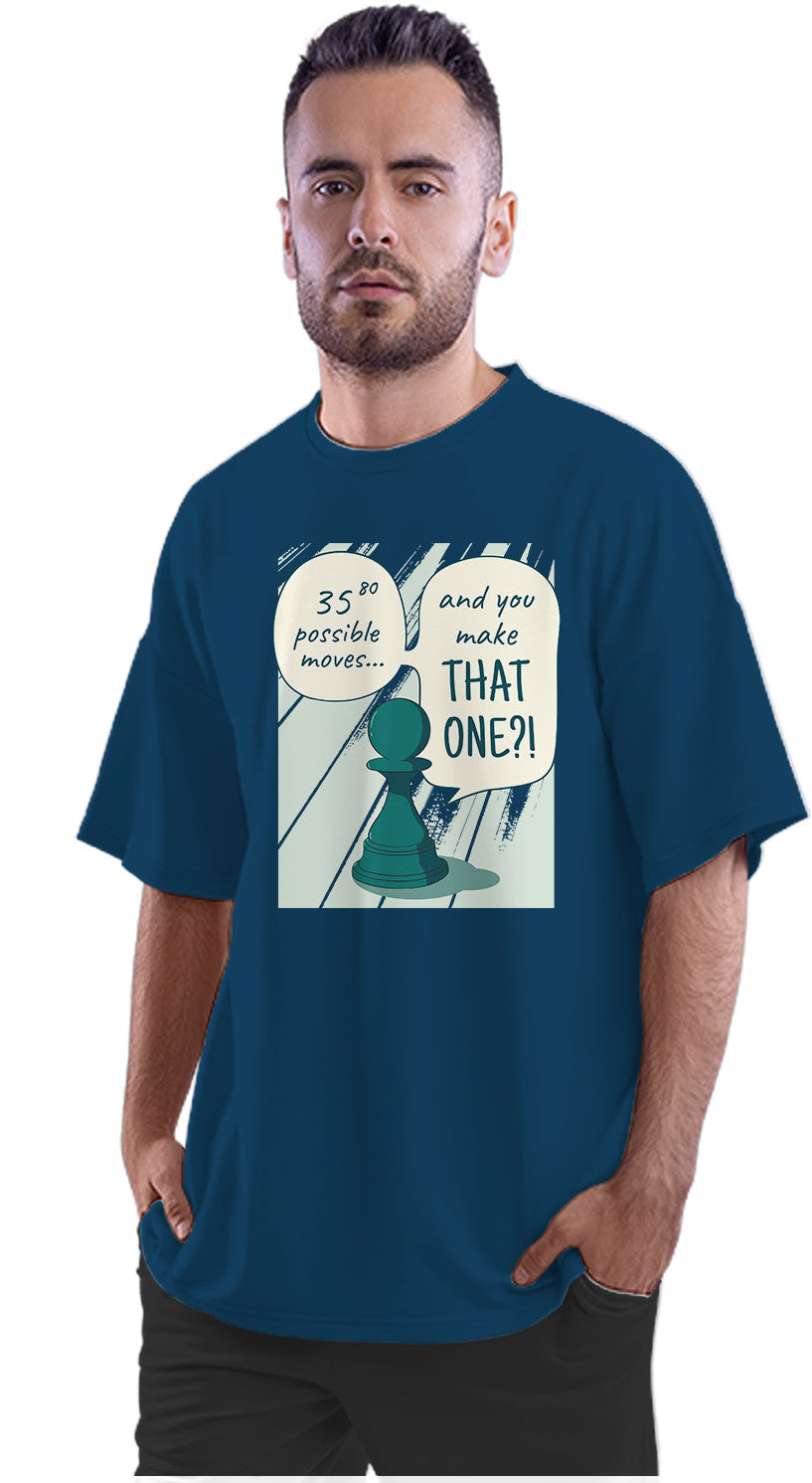 Sarcastic Pawn - Chess Oversized Unisex T-shirt