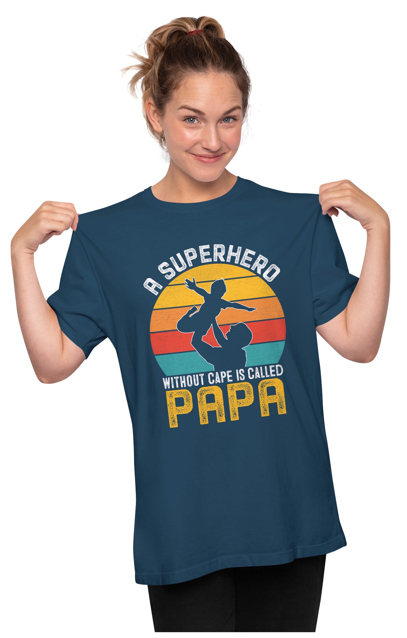 Papa - A Superhero Oversized Unisex T-shirt
