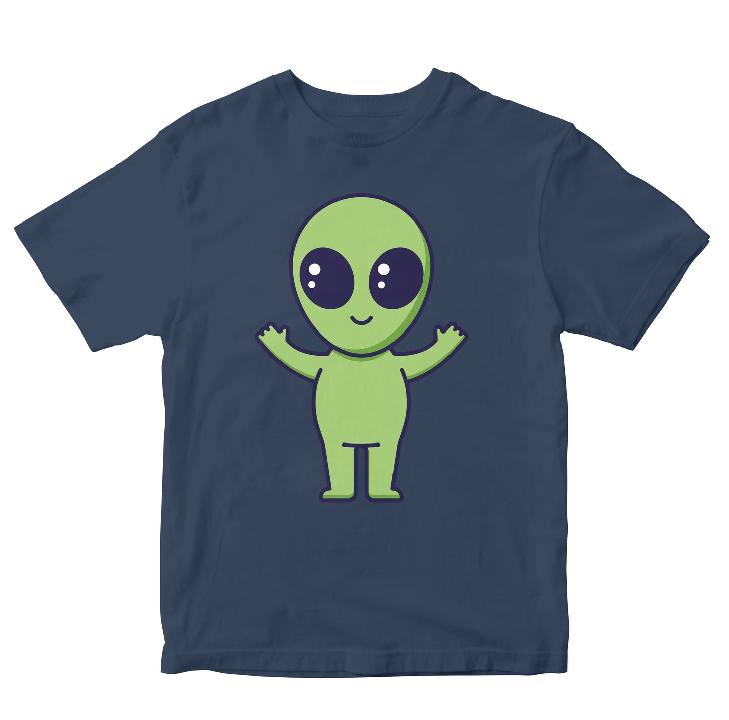 Cute Space Alien Cartoon Kids
