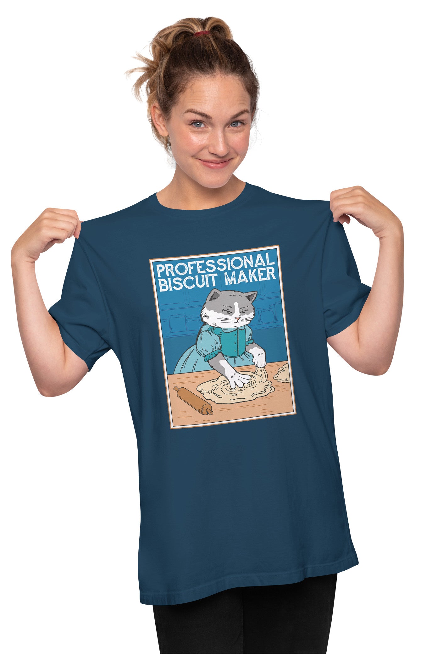 Professional Biscuit Maker Cat Oversized Unisex T-shirt