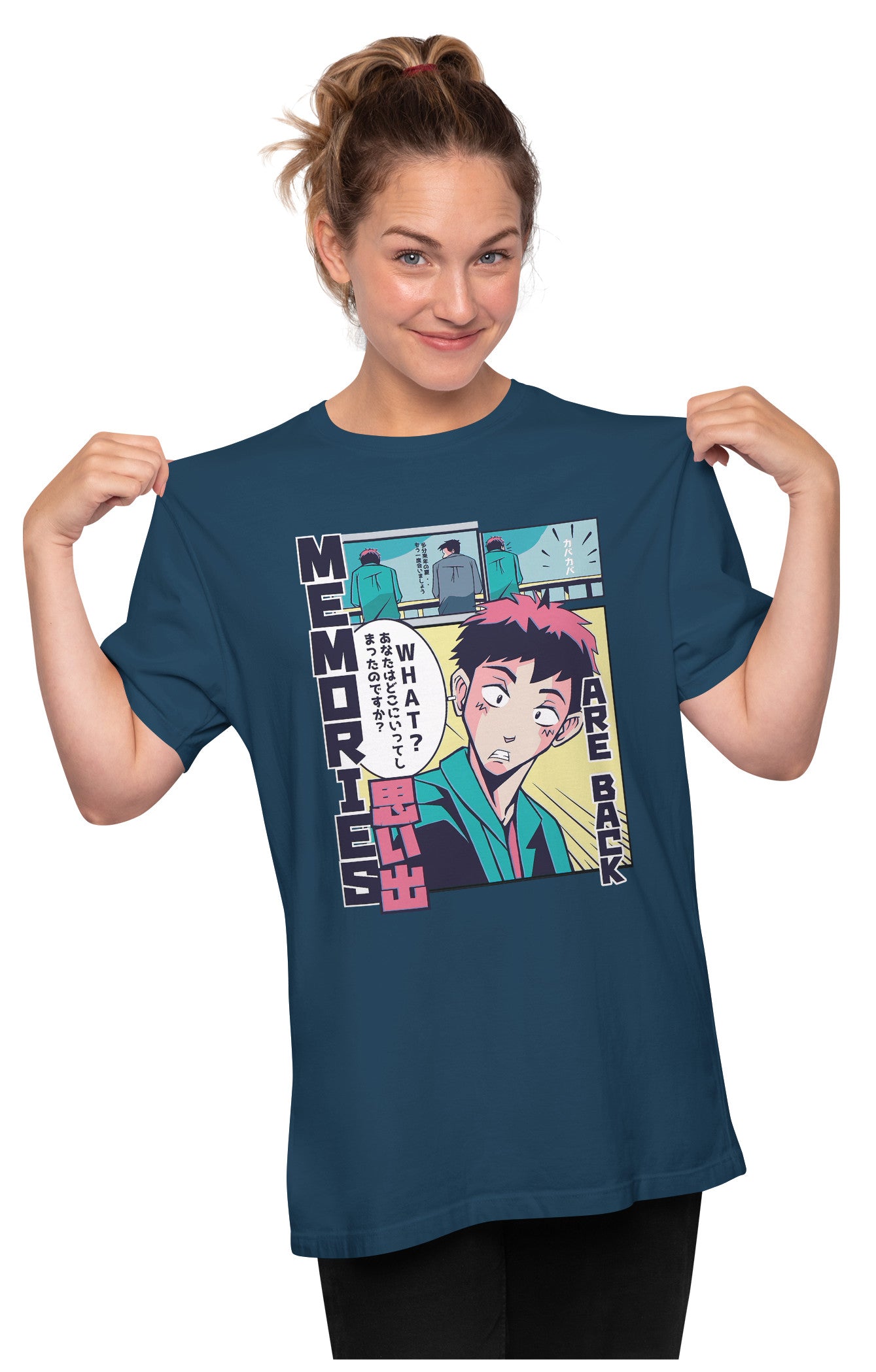 Memories Anime Manga Vaporwave Oversized Unisex T-shirt