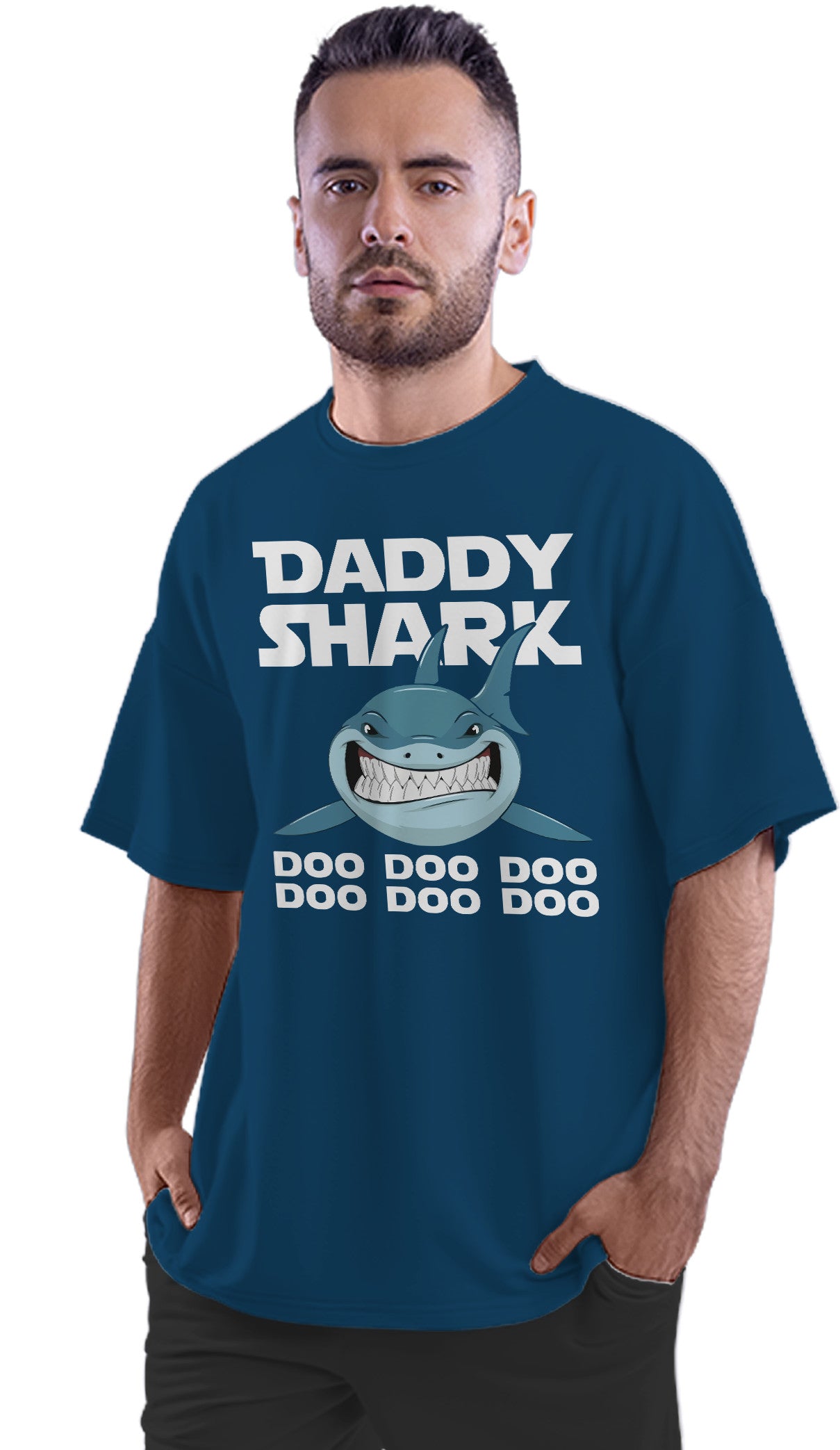 Daddy Shark Doo Doo Doo Oversized Unisex T-shirts