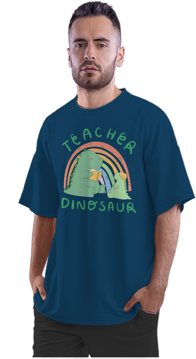 Dinosaur Teacher Oversized Unisex T-shirt
